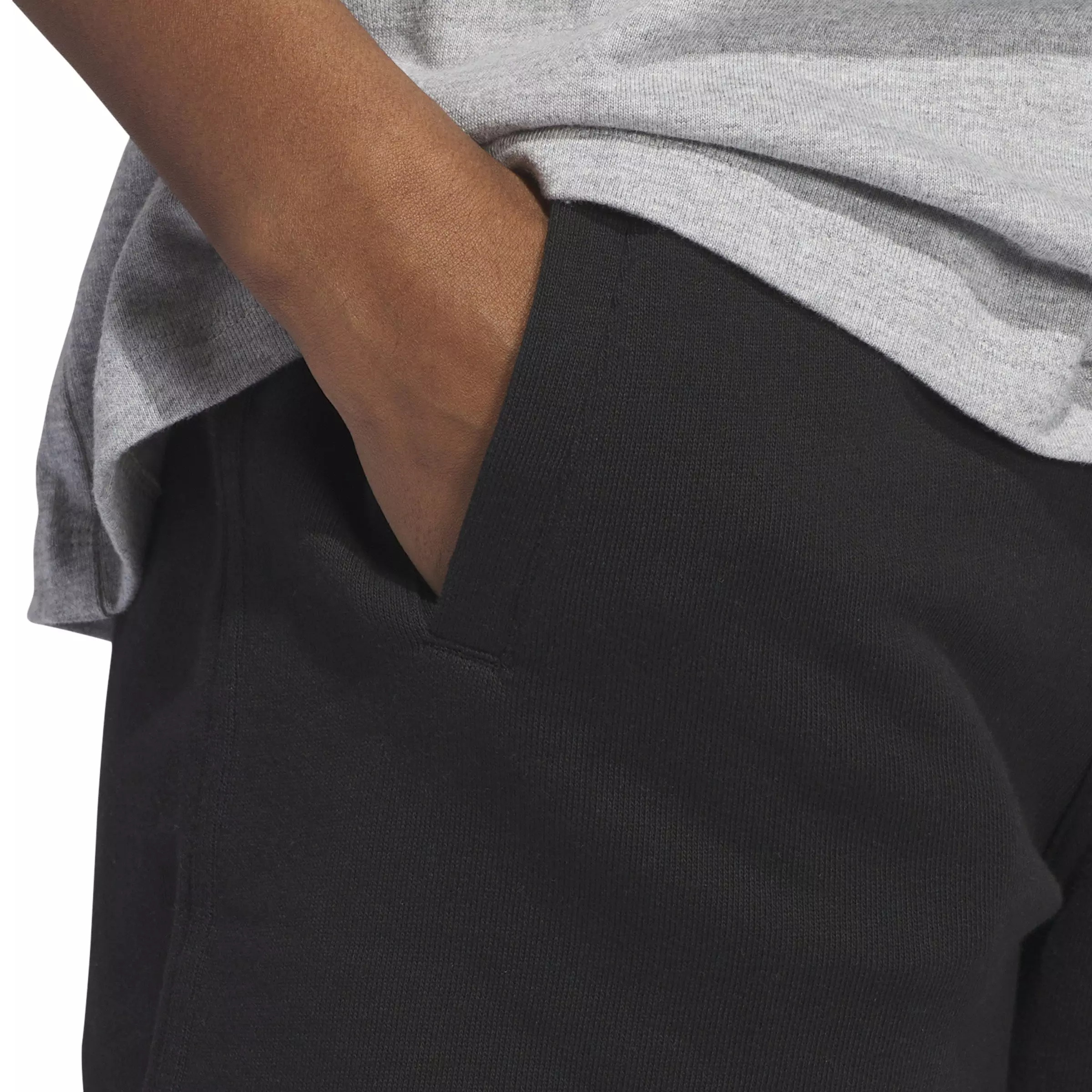 adidas Originals Women's Essentials French Terry Shorts -Black - BLACK