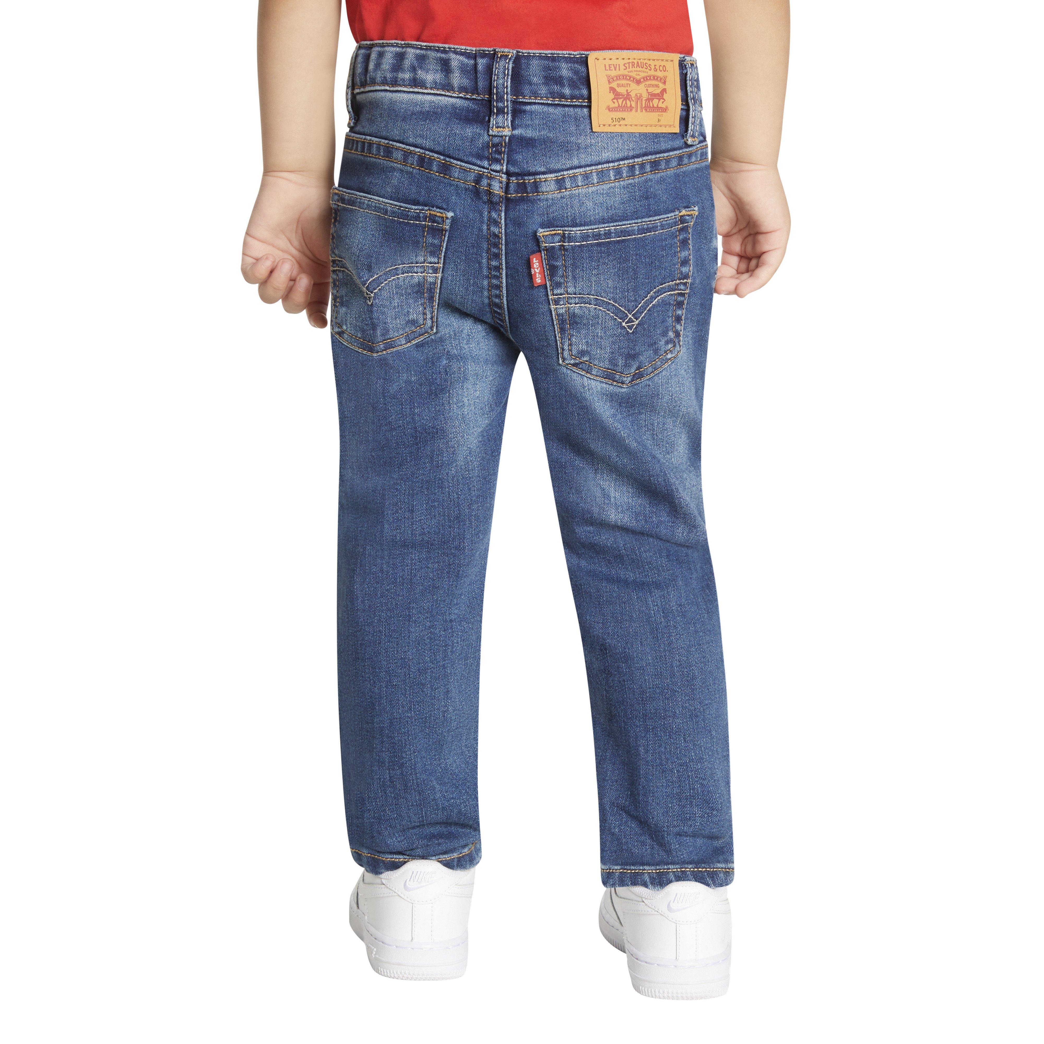 Levi's 510 Eco Performance Skinny Fit Med Wash Toddler Boys' Melbourne Blue Denim Jeans - MELBOURNE BLUE