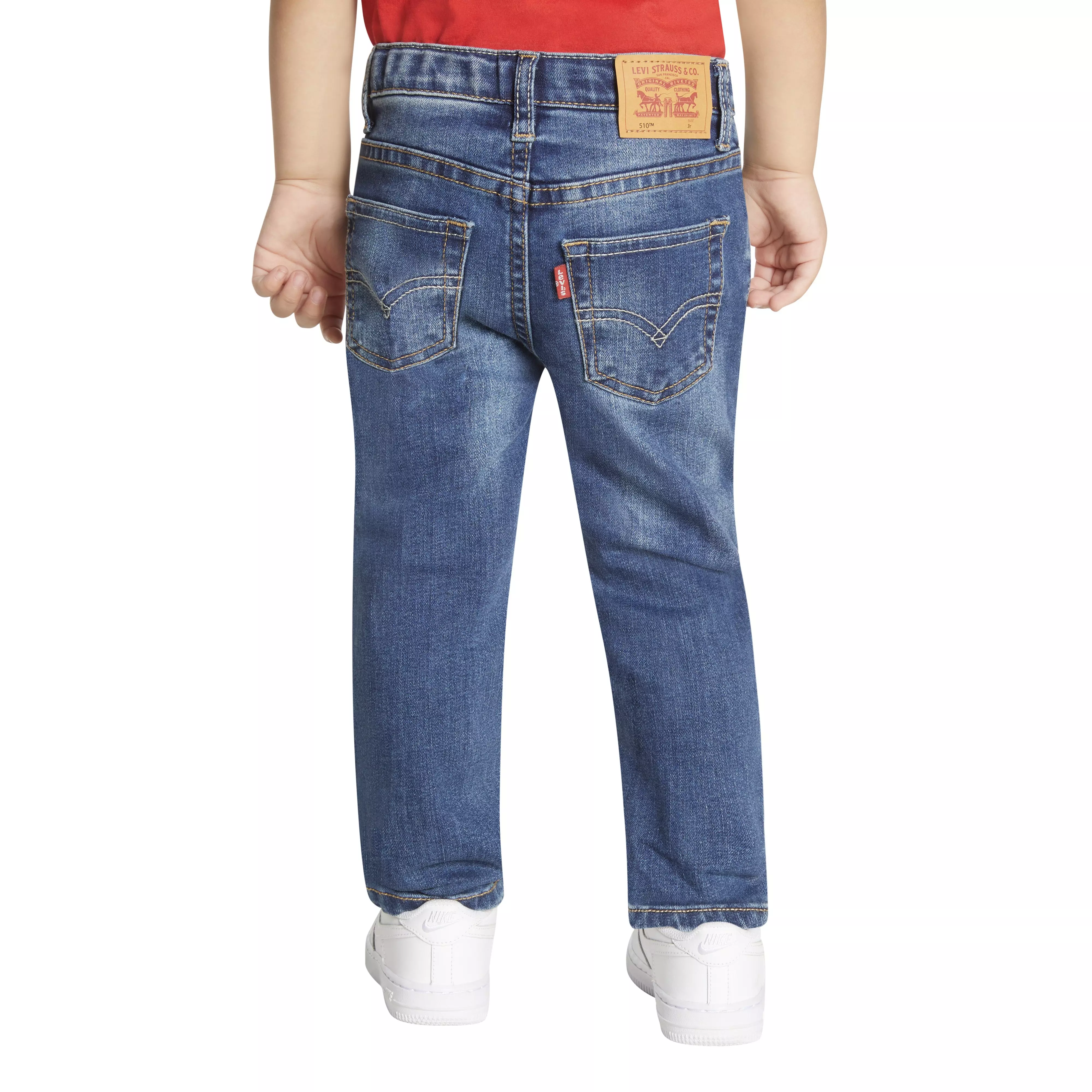 Levi's 510 Eco Performance Skinny Fit Med Wash Toddler Boys' Melbourne Blue Denim Jeans - MELBOURNE BLUE