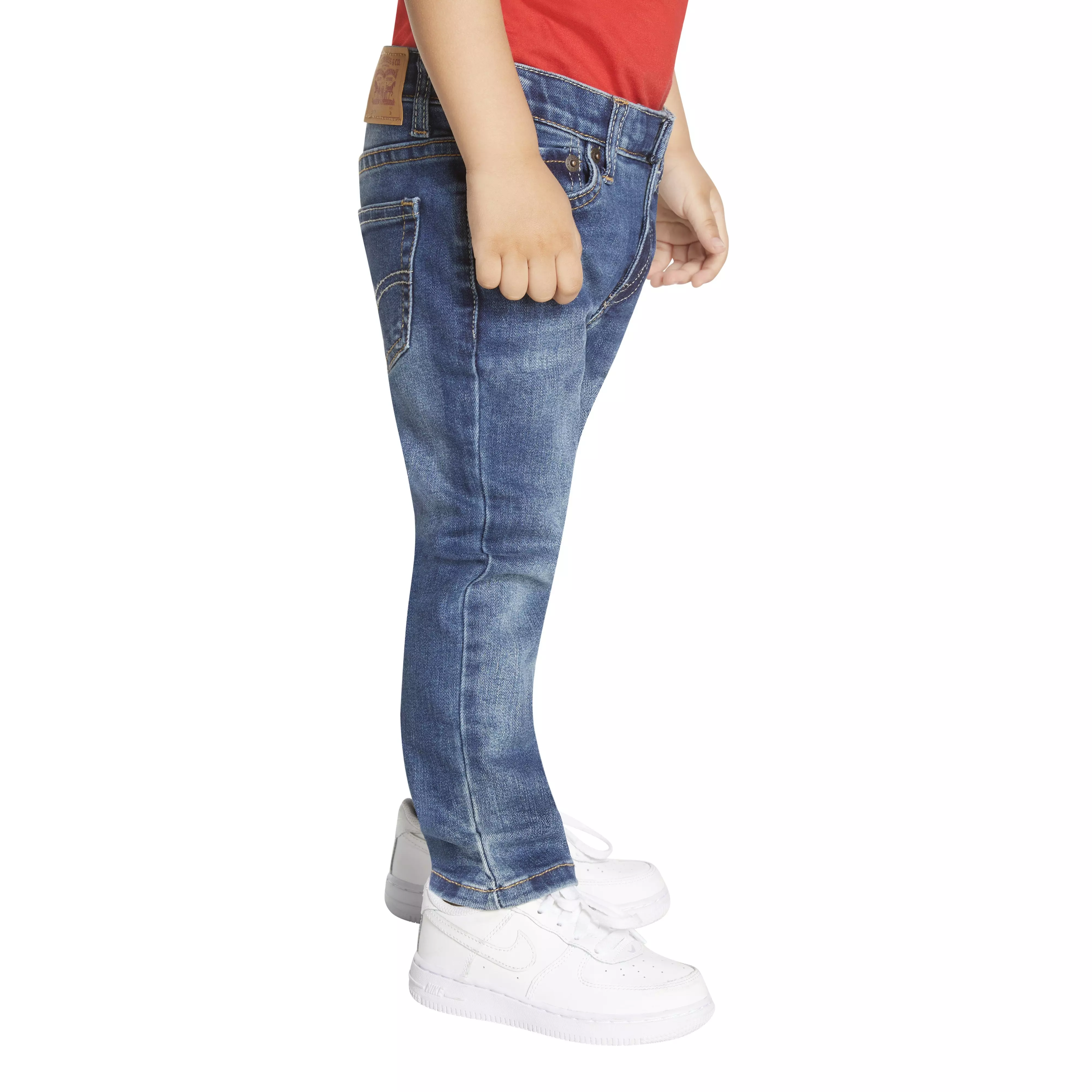 Levi's 510 Eco Performance Skinny Fit Med Wash Toddler Boys' Melbourne Blue Denim Jeans - MELBOURNE BLUE