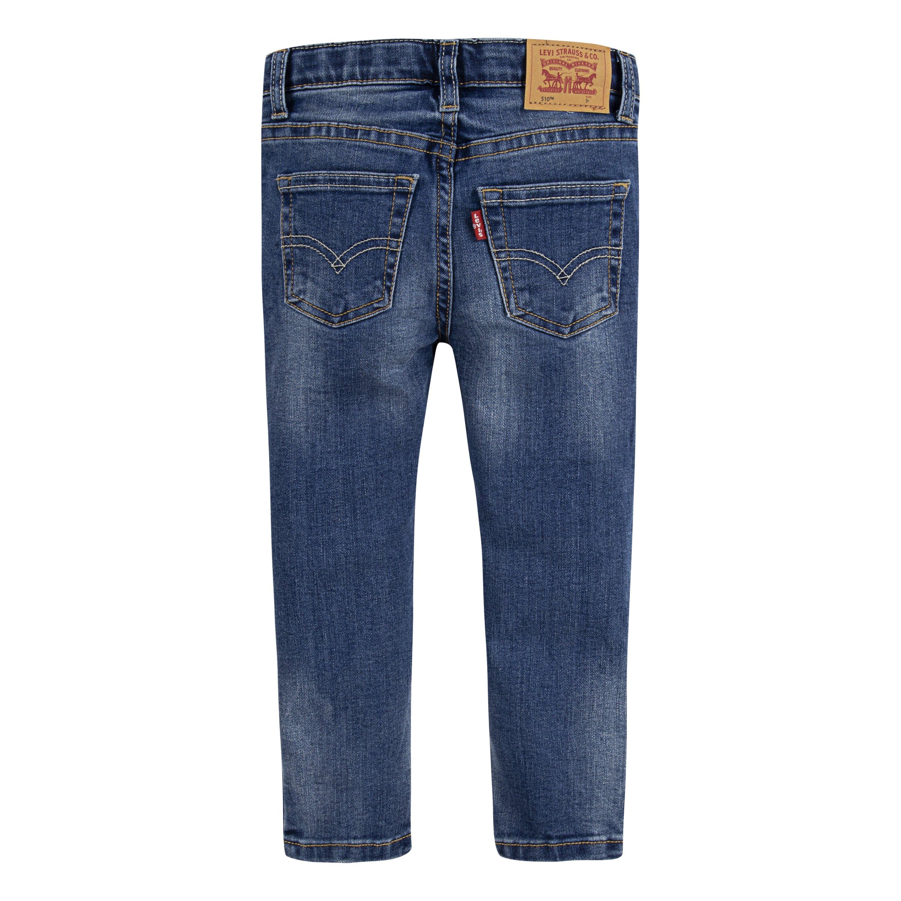 Levi's 510 Eco Performance Skinny Fit Med Wash Toddler Boys' Melbourne Blue Denim Jeans - MELBOURNE BLUE