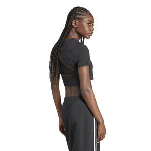 adidas Originals Women's Essentials Ribbed T-Shirt -Black