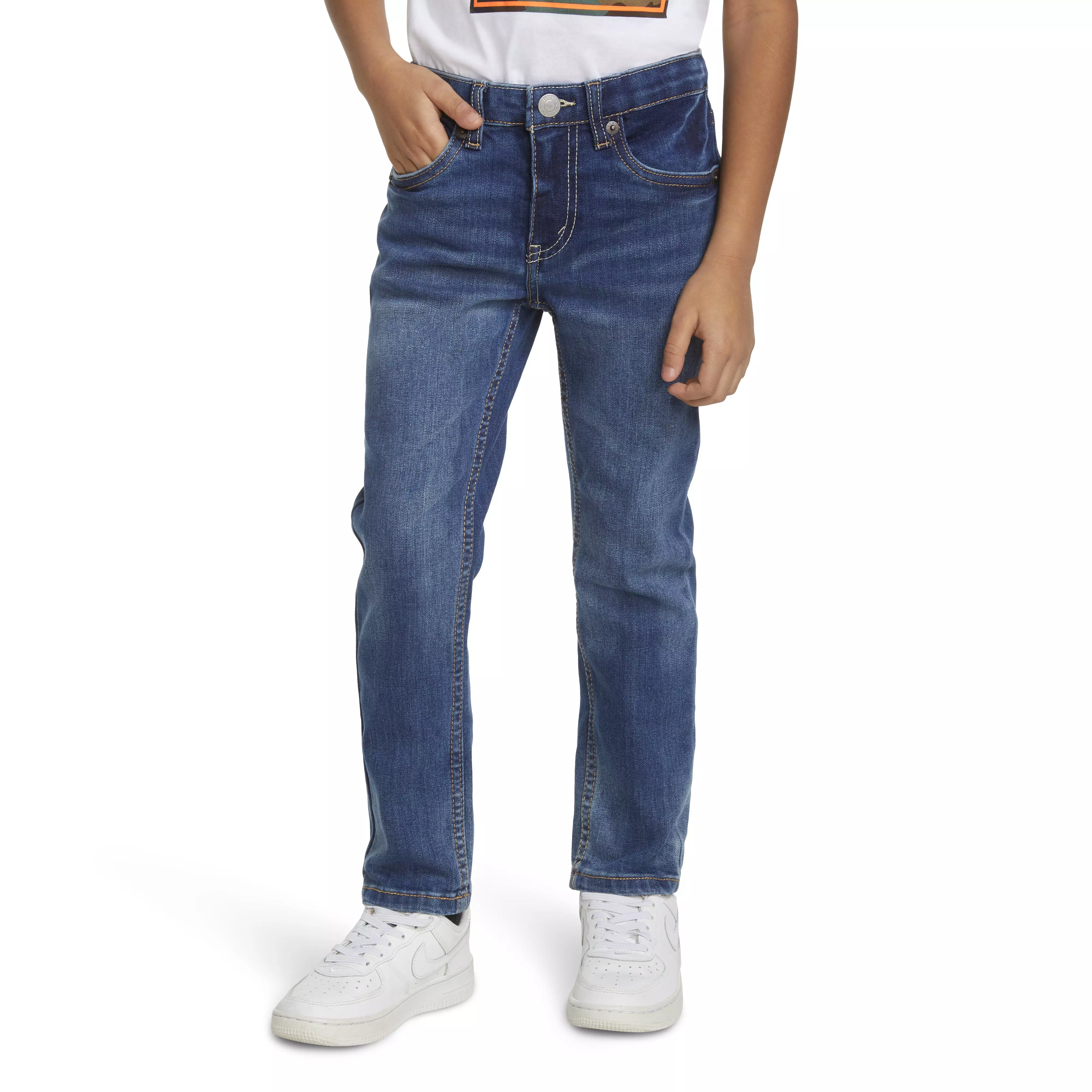 Levi's 510 Eco Performance Skinny Fit Med Wash Little Boys' Melbourne Blue Denim Jeans - MELBOURNE BLUE