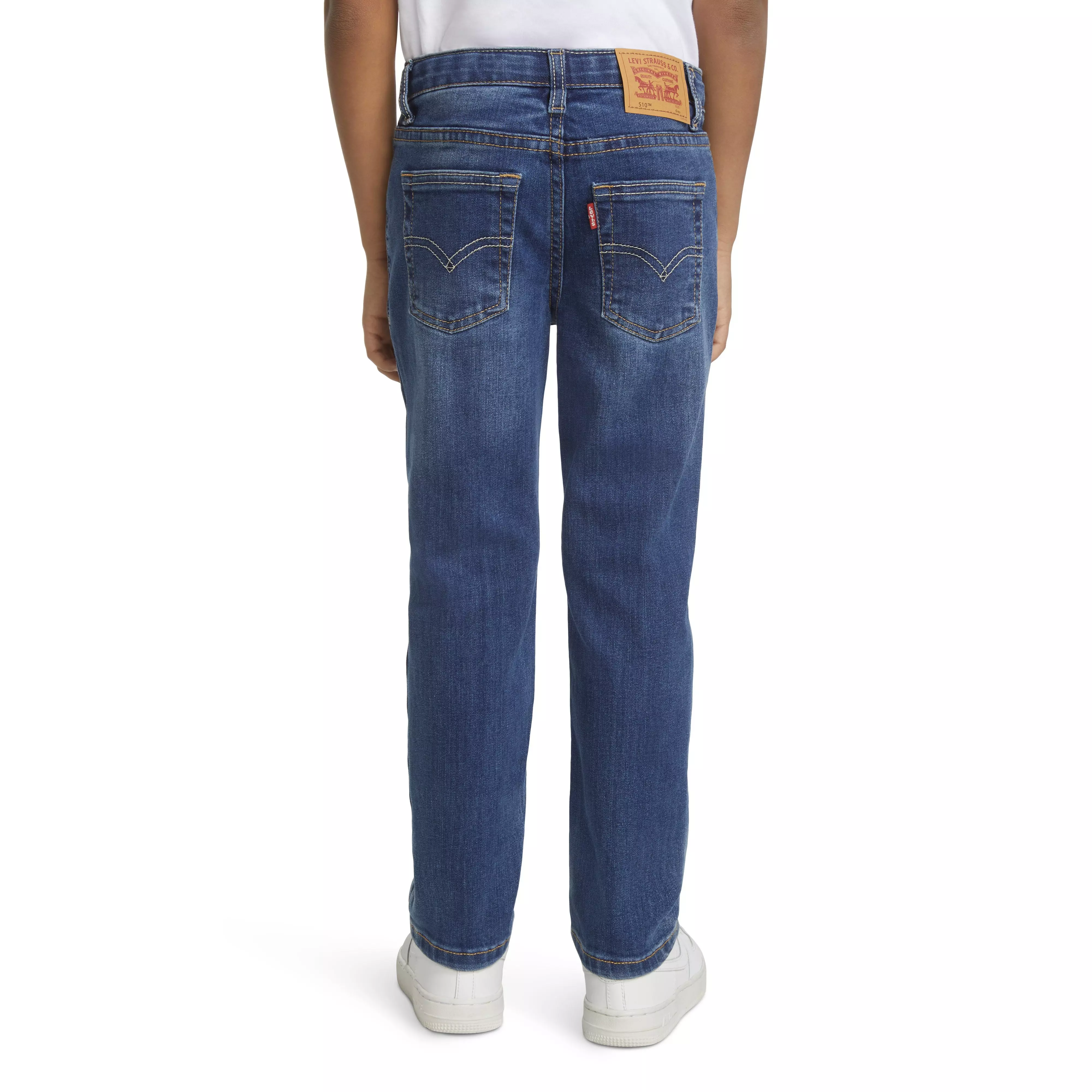 Levi's Little Boys' 510 Eco Performance Skinny Fit Med Wash Melbourne Blue Denim Jeans - MELBOURNE BLUE