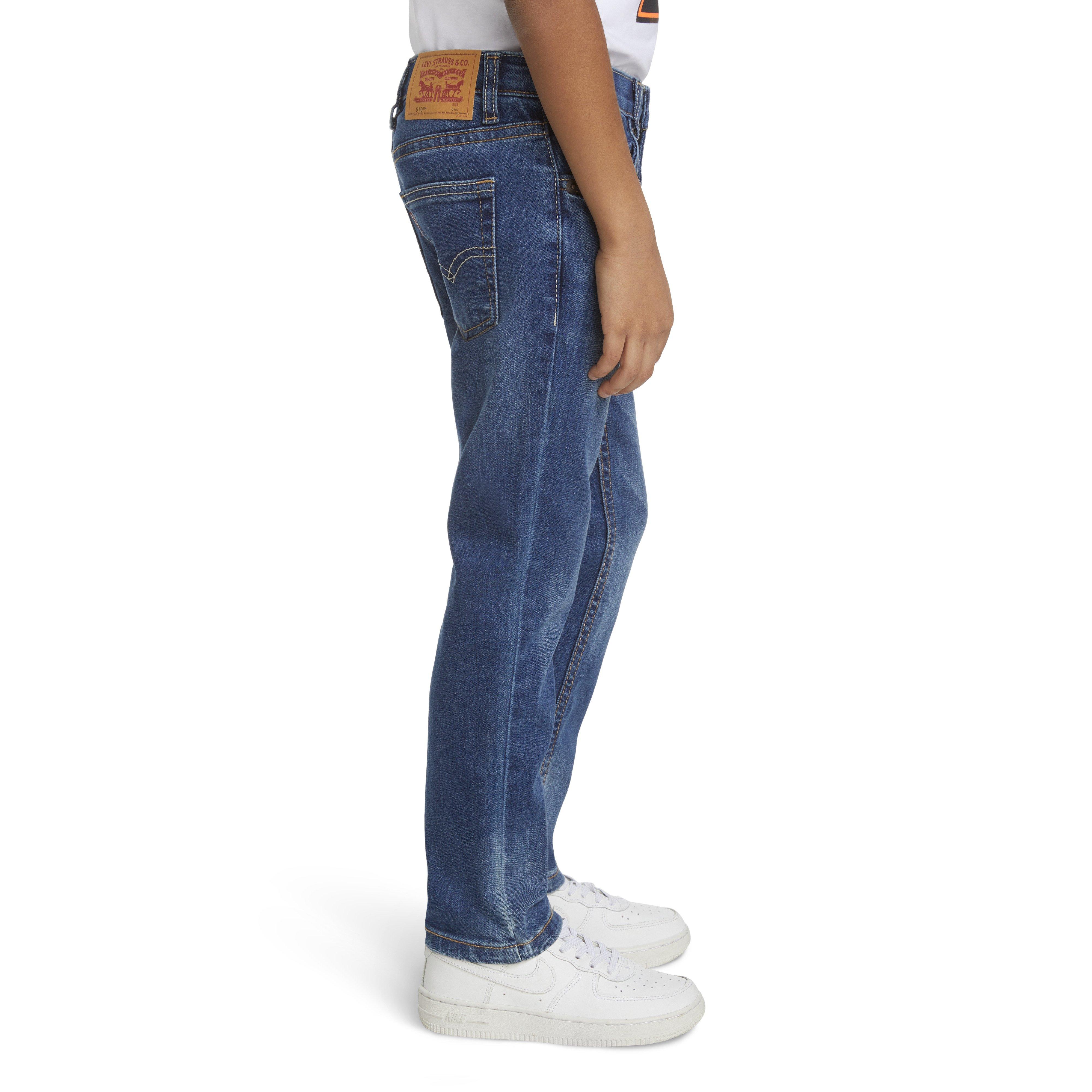 Levi's 510 Eco Performance Skinny Fit Med Wash Little Boys' Melbourne Blue Denim Jeans - MELBOURNE BLUE Thumbnail View 3