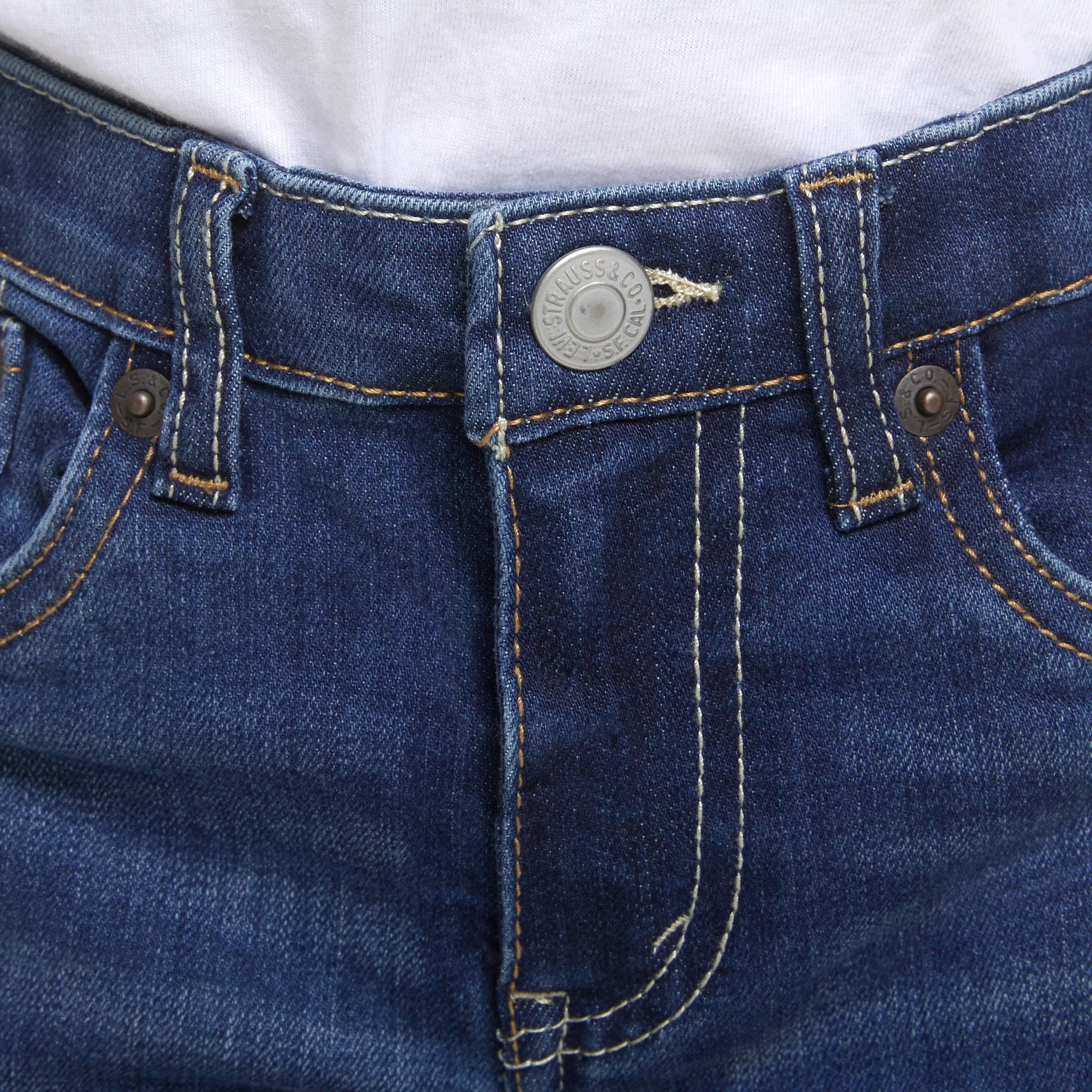 Levi's Little Boys' 510 Eco Performance Skinny Fit Med Wash Melbourne Blue Denim Jeans - MELBOURNE BLUE