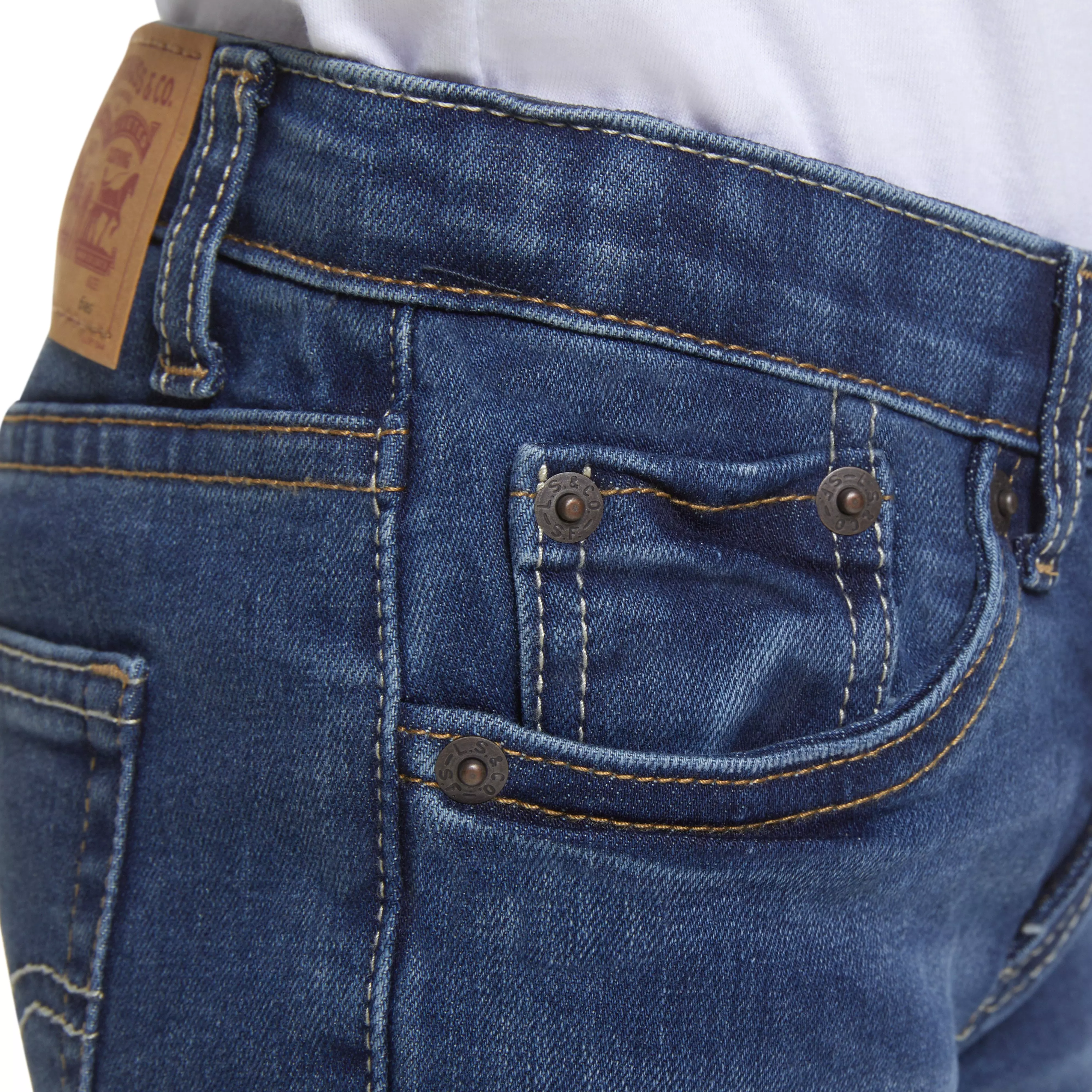 Levi's Little Boys' 510 Eco Performance Skinny Fit Med Wash Melbourne Blue Denim Jeans - MELBOURNE BLUE