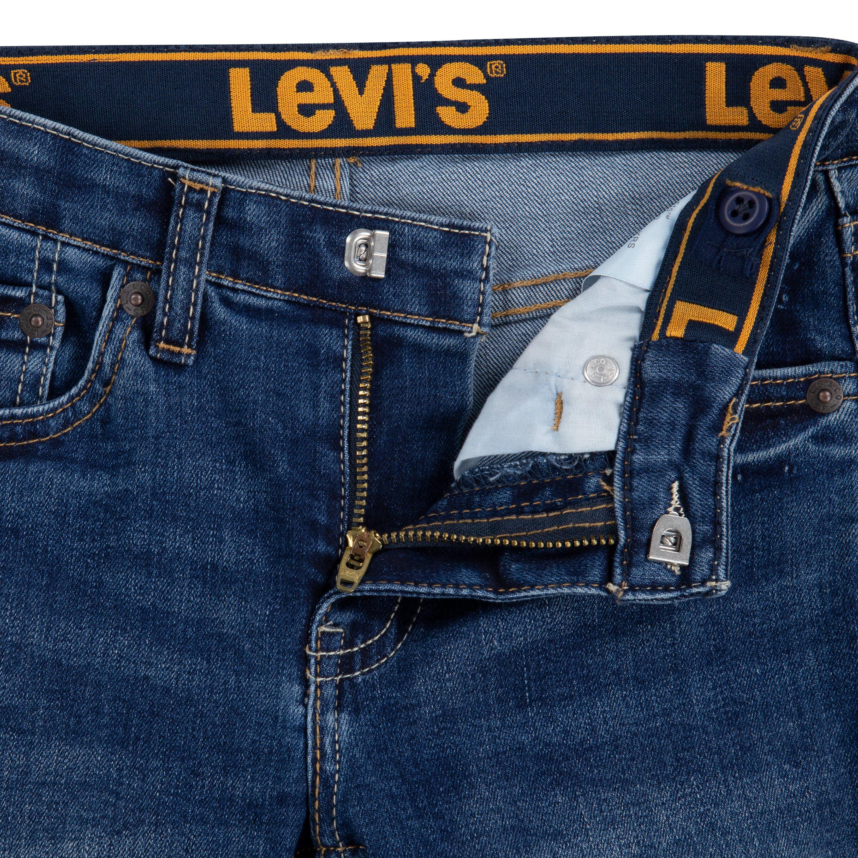 Levi's Little Boys' 510 Eco Performance Skinny Fit Med Wash Melbourne Blue Denim Jeans - MELBOURNE BLUE Thumbnail View 6