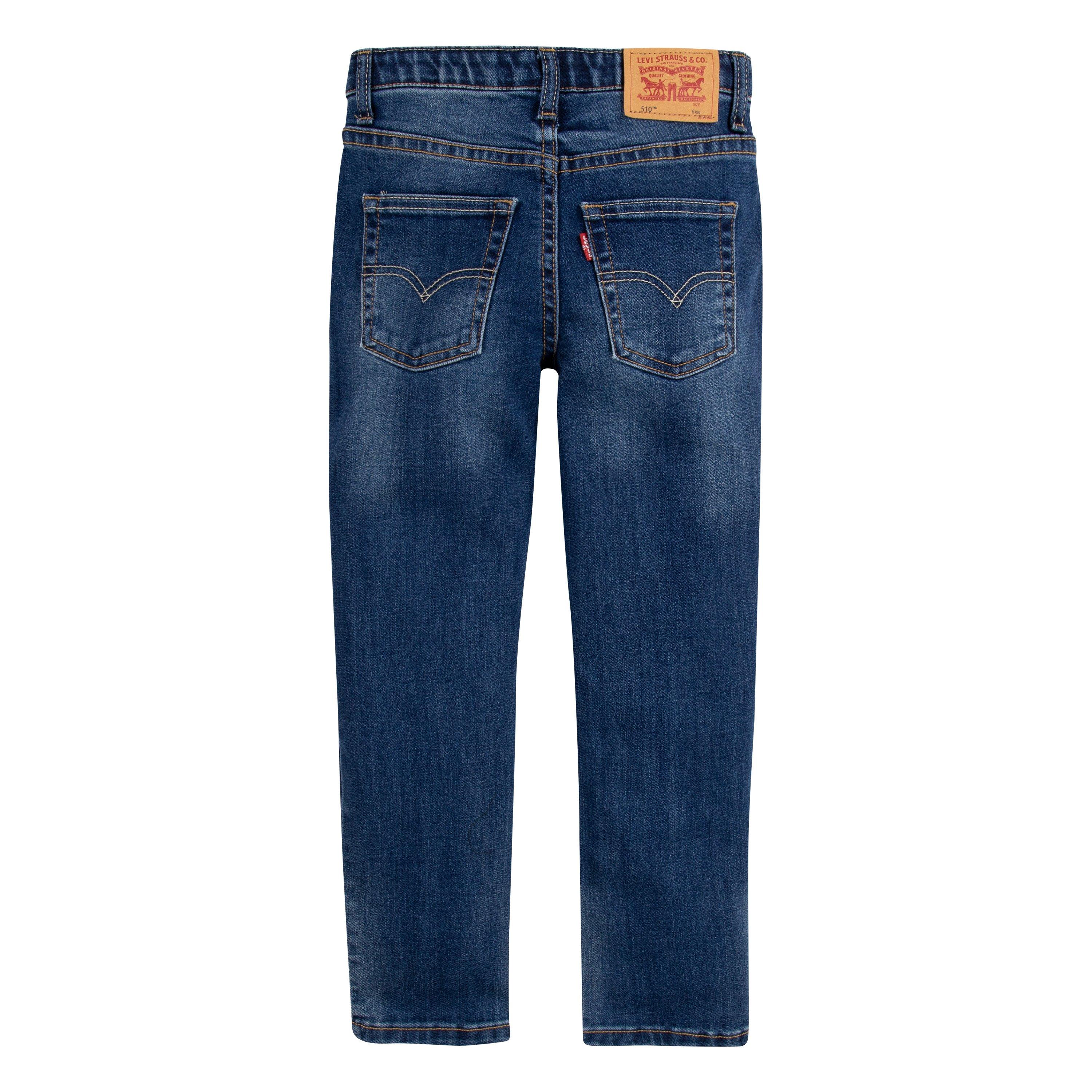 Levi's 510 Eco Performance Skinny Fit Med Wash Little Boys' Melbourne Blue Denim Jeans - MELBOURNE BLUE Thumbnail View 9