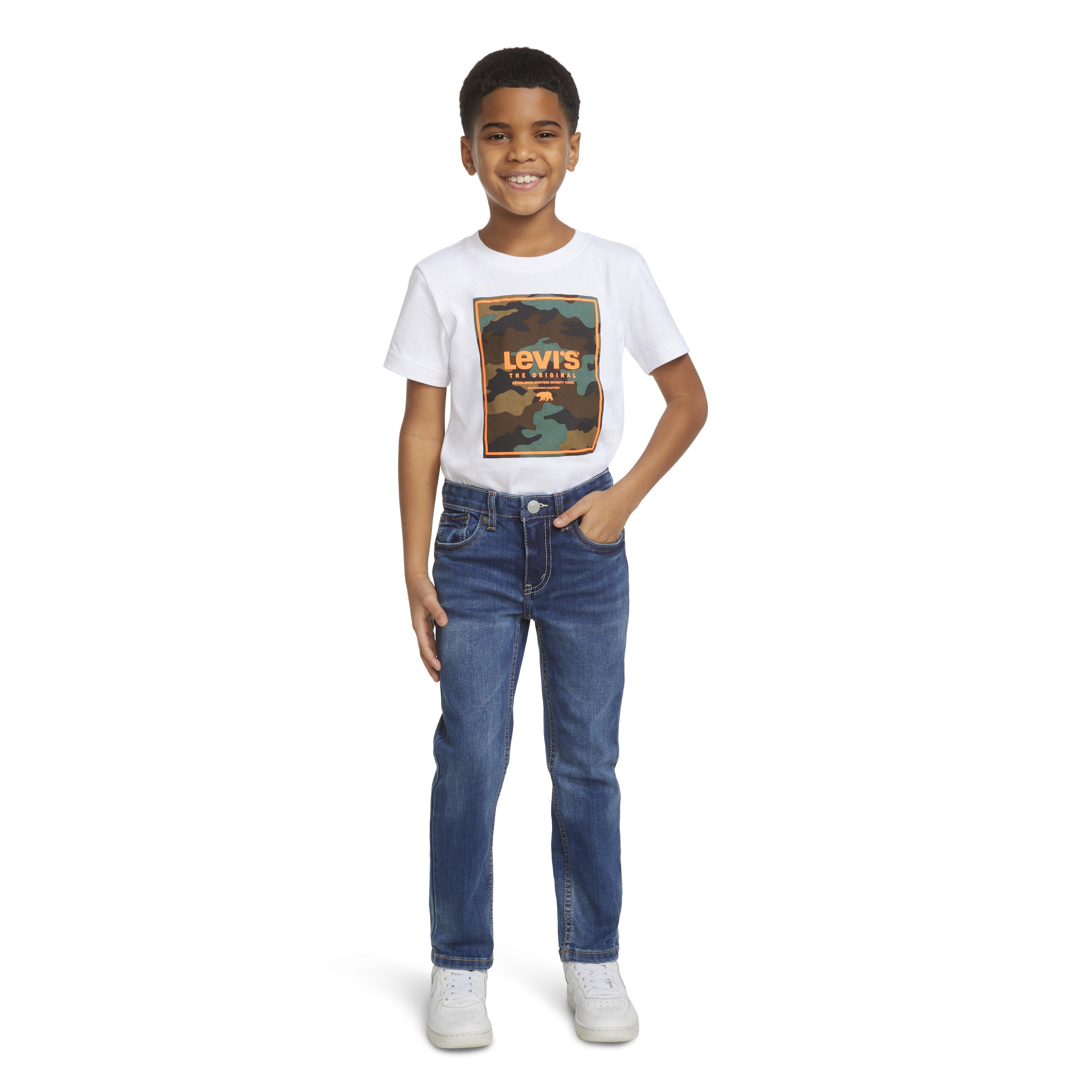 Levi's 510 Eco Performance Skinny Fit Med Wash Little Boys' Melbourne Blue Denim Jeans - MELBOURNE BLUE Thumbnail View 10
