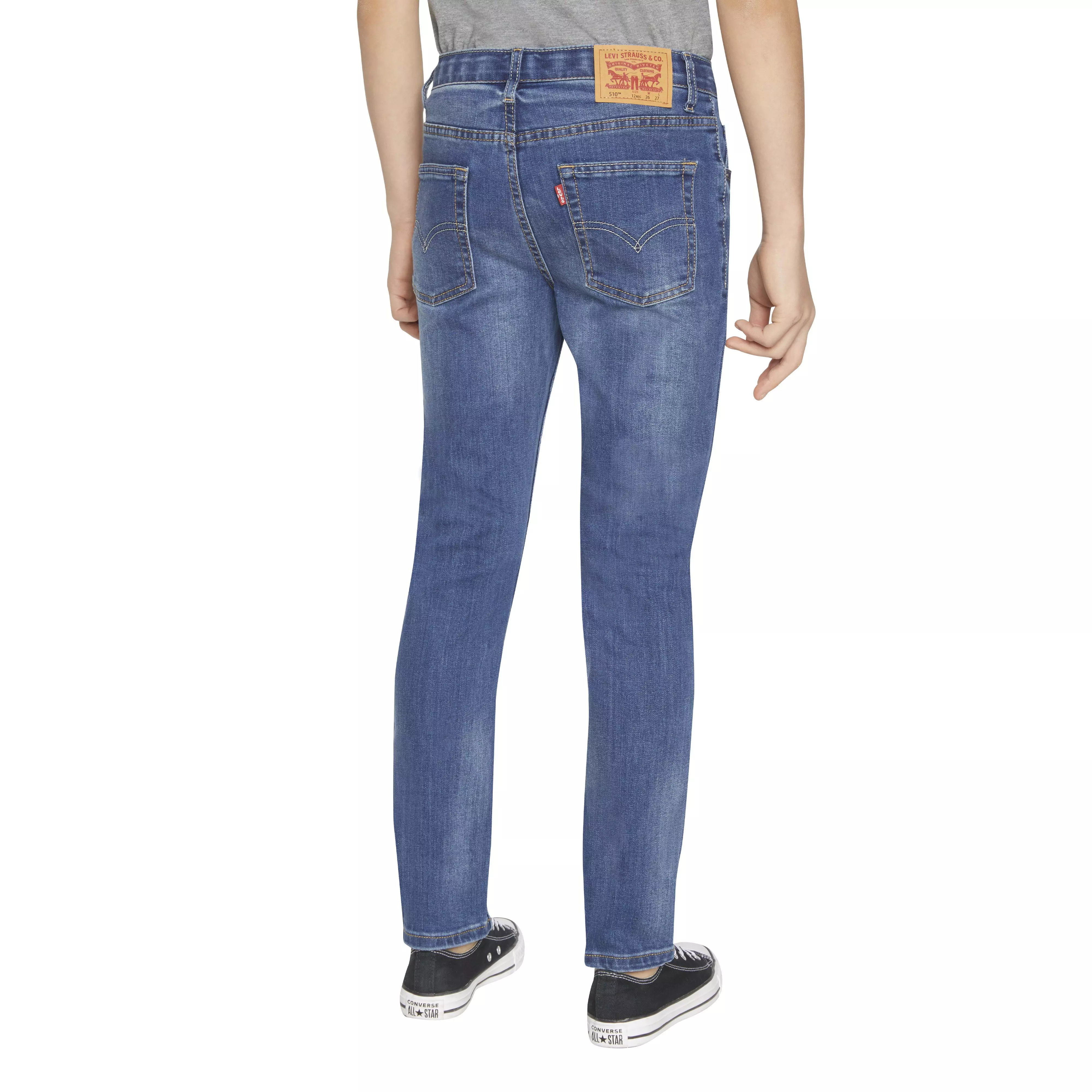 Levi's 510 Eco Performance Skinny Fit Med Wash Big Boys' Melbourne Blue Denim Jeans - MELBOURNE BLUE