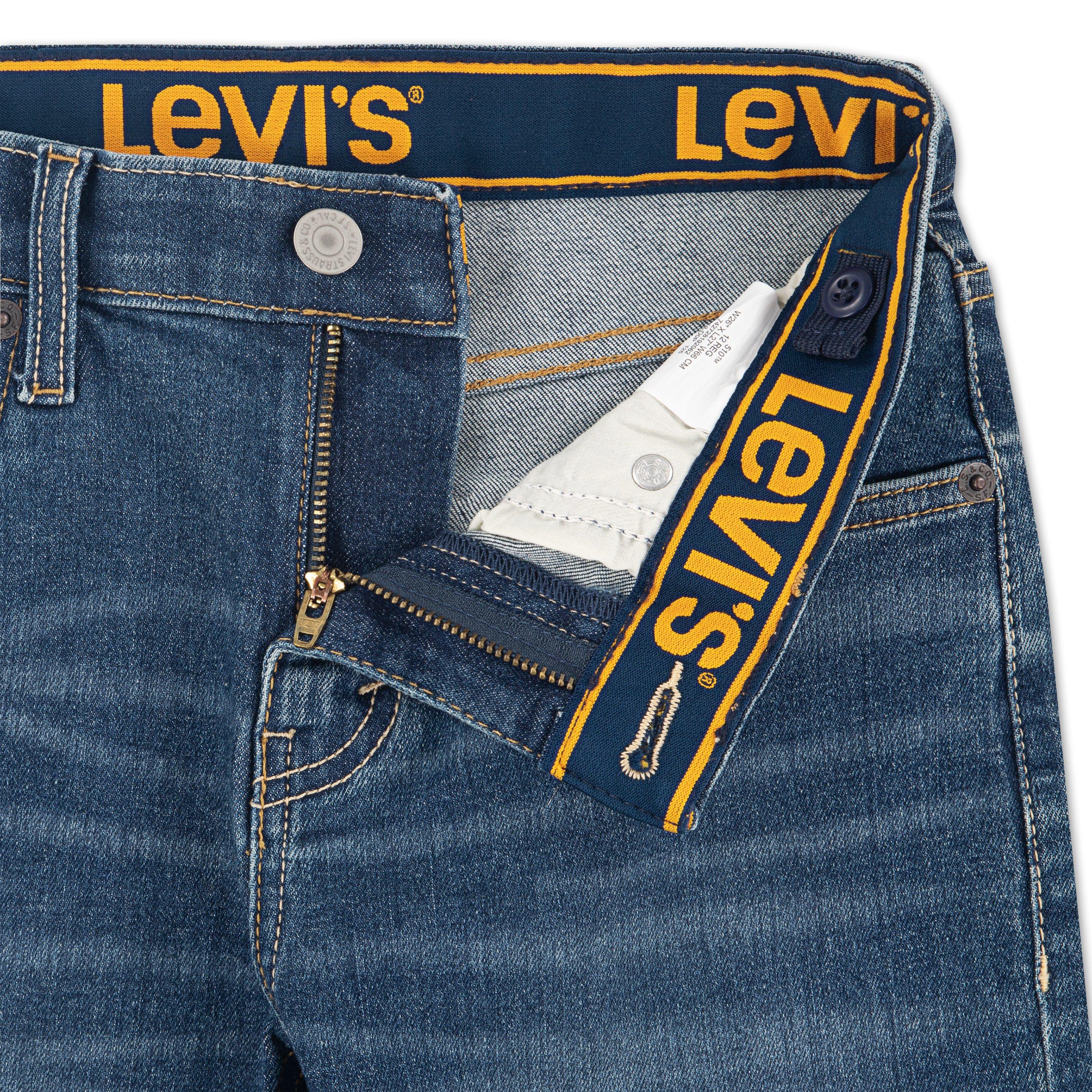 Levi's 510 Eco Performance Skinny Fit Med Wash Big Boys' Melbourne Blue Denim Jeans - MELBOURNE BLUE