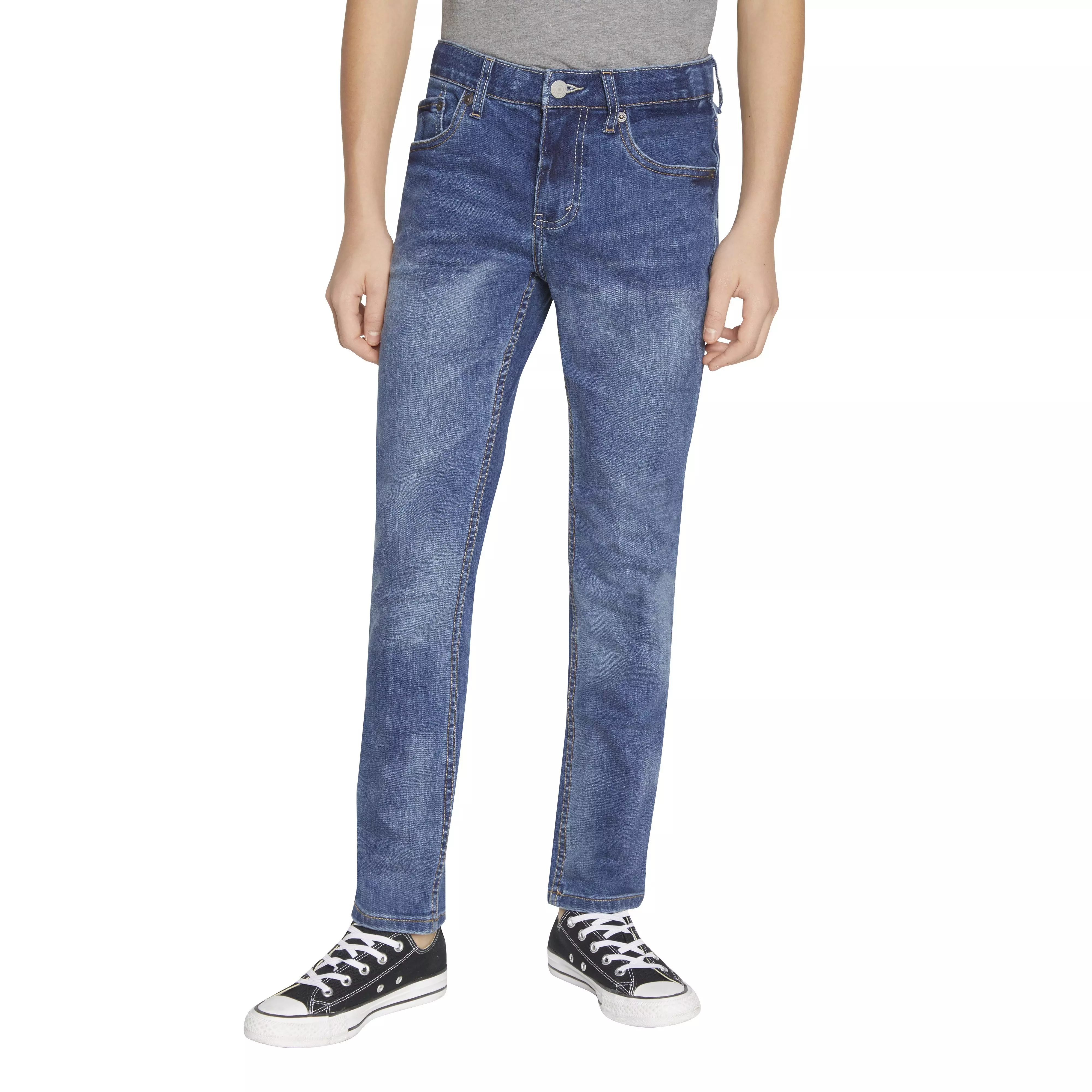 Levi's 510 Eco Performance Skinny Fit Med Wash Big Boys' Melbourne Blue Denim Jeans - MELBOURNE BLUE