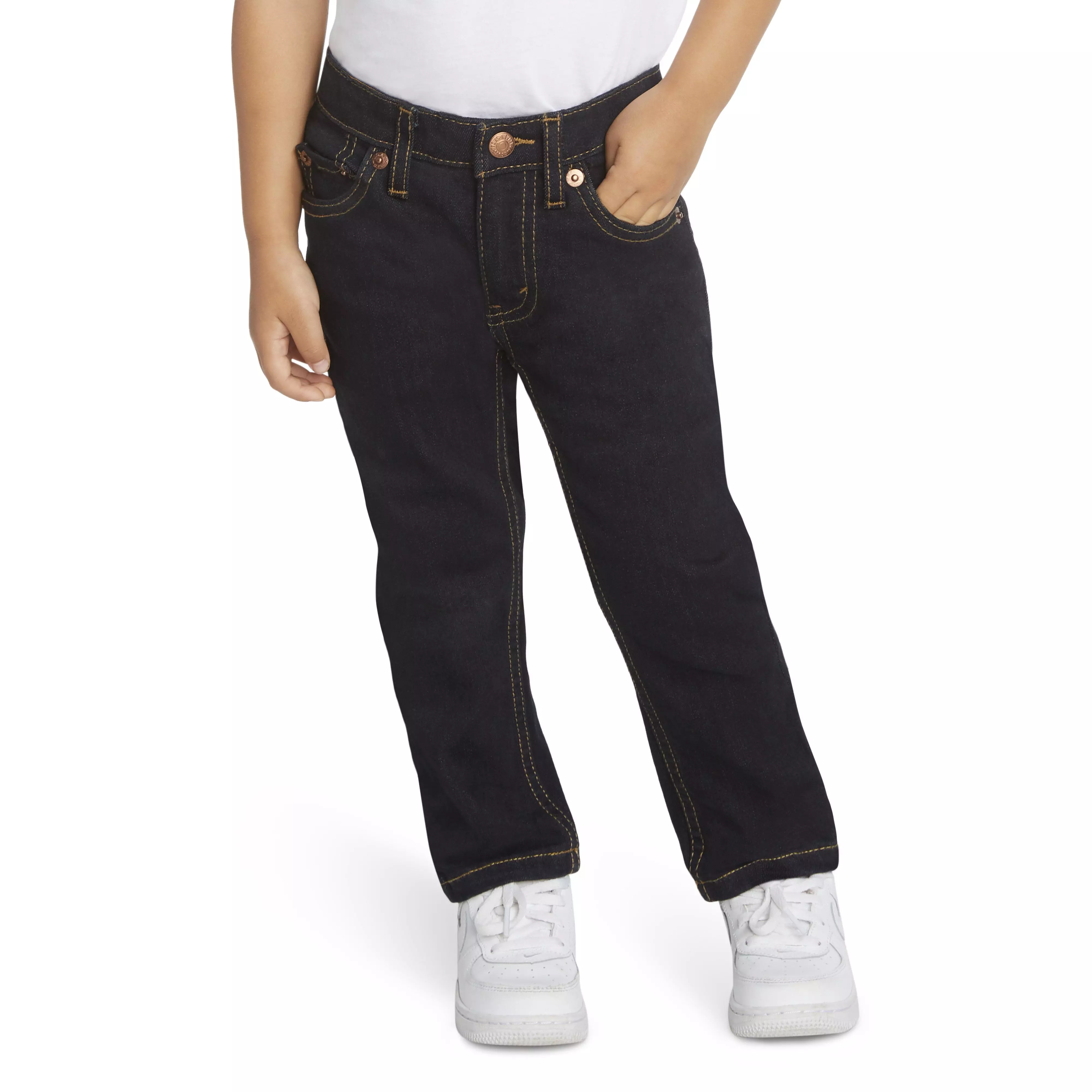 Levi's 510 Eco Performance Skinny Fit Dark Wash Toddler Boys' Dk Blue Denim Jeans - DK BLUE