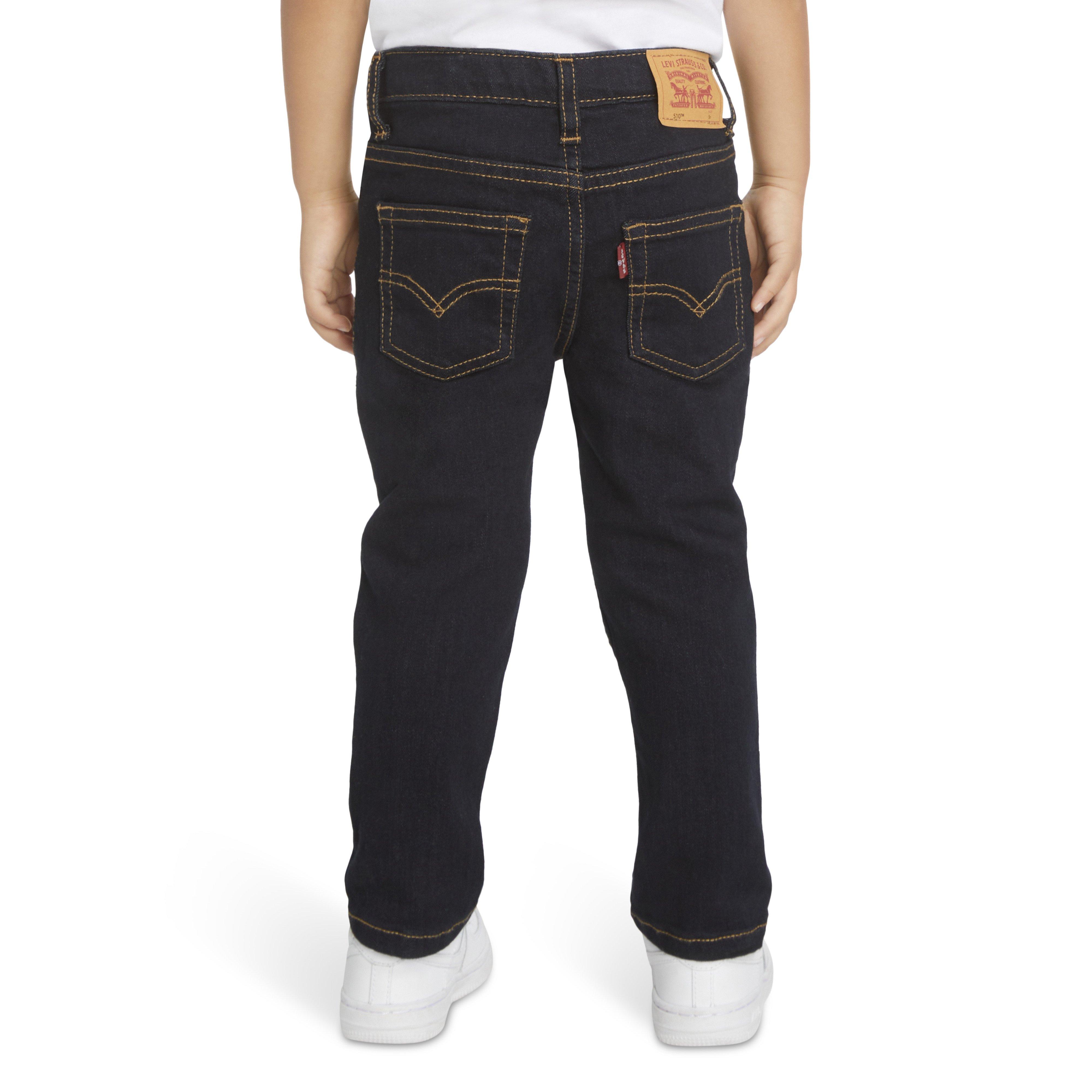 Levi's 510 Eco Performance Skinny Fit Dark Wash Toddler Boys' Dk Blue Denim Jeans - DK BLUE