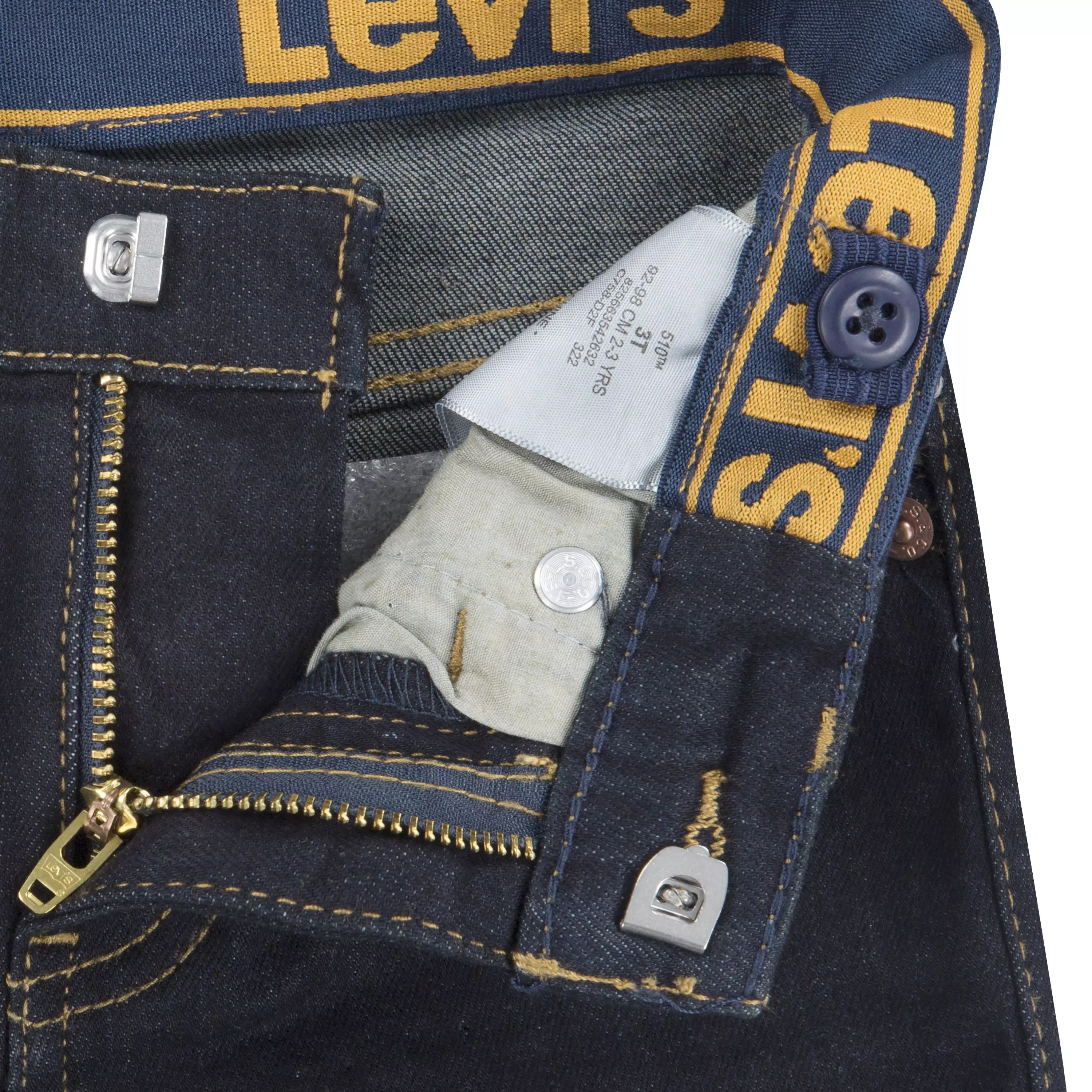 Levi's 510 Eco Performance Skinny Fit Dark Wash Toddler Boys' Dk Blue Denim Jeans - DK BLUE