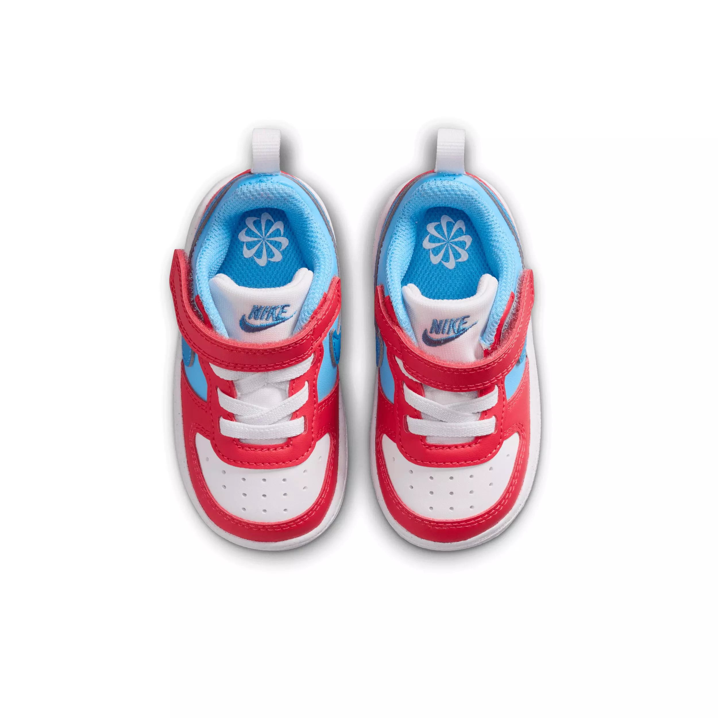 Nike Court Borough Low Recraft "Fusion Red/Football Blue/White/Energy" Infant Boys' Shoe - RED/BLUE/WHITE/ENERGY