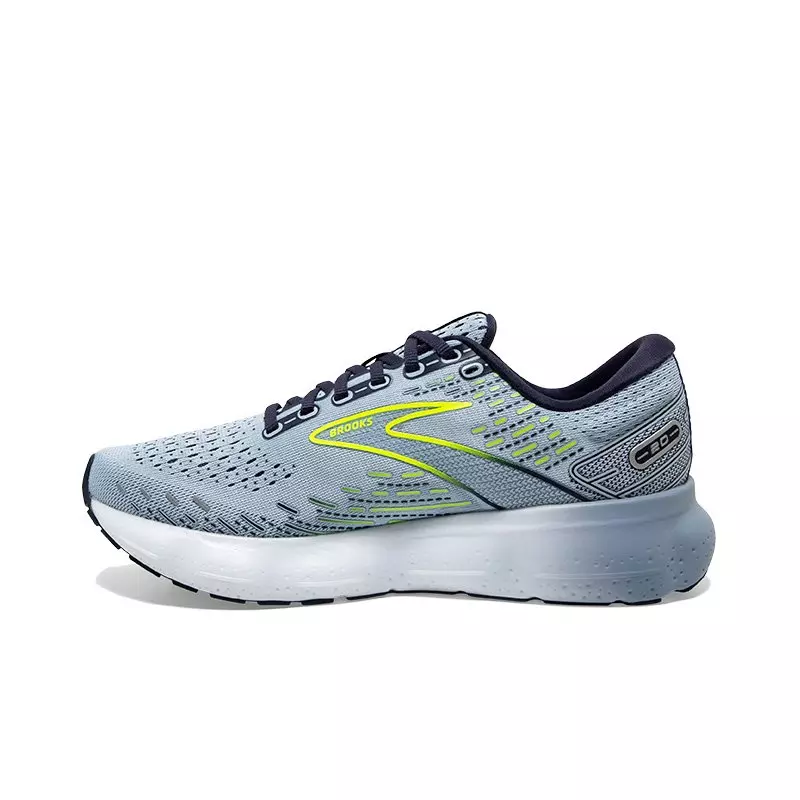Brooks Glycerin 20 "Lt Blue/Peacoat/Nightlife" Women's Running Shoe - LT BLUE/NAVY/YELLOW