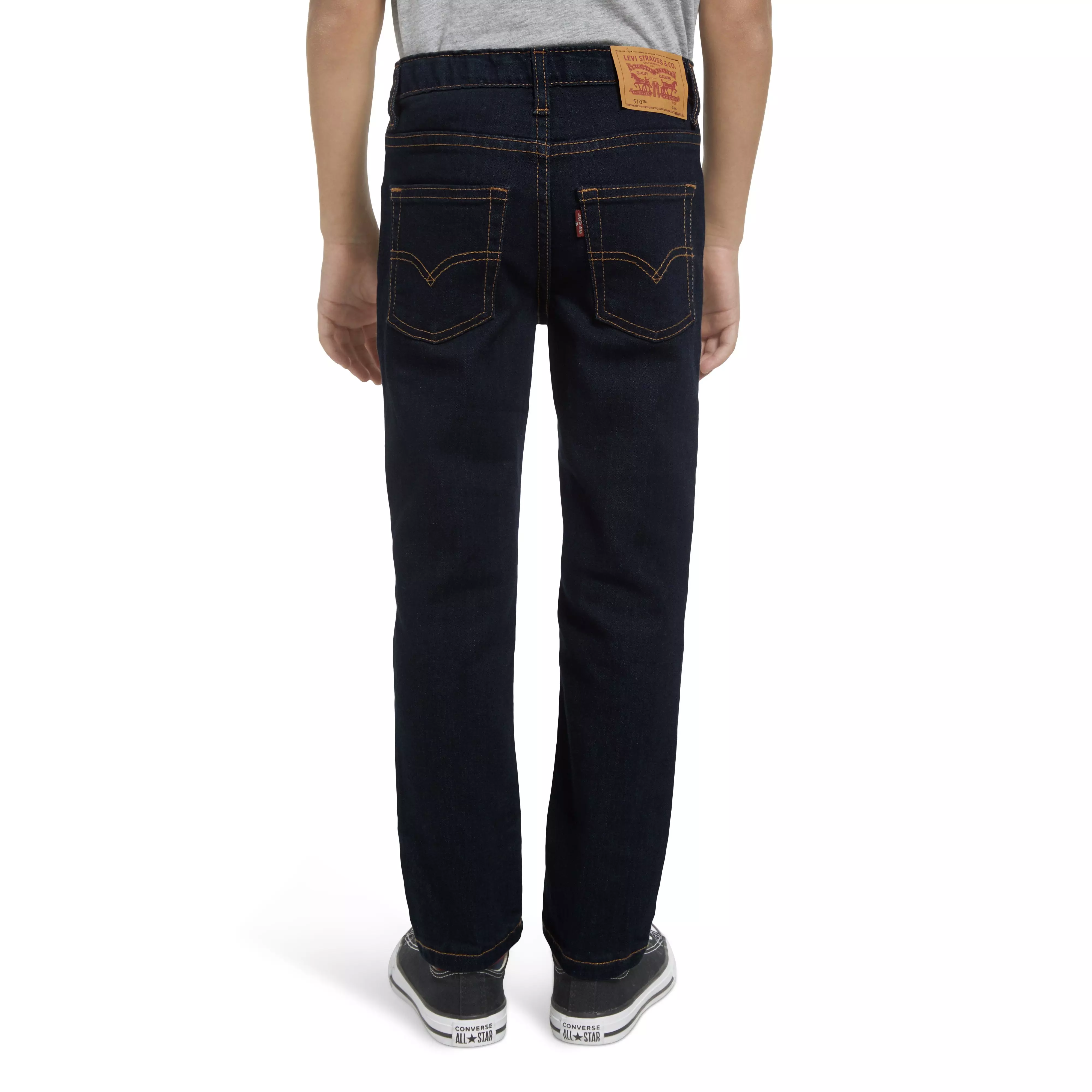 Levi's 510 Eco Performance Skinny Fit Dark Wash Little Boys' Dk Blue Denim Jeans - DK BLUE