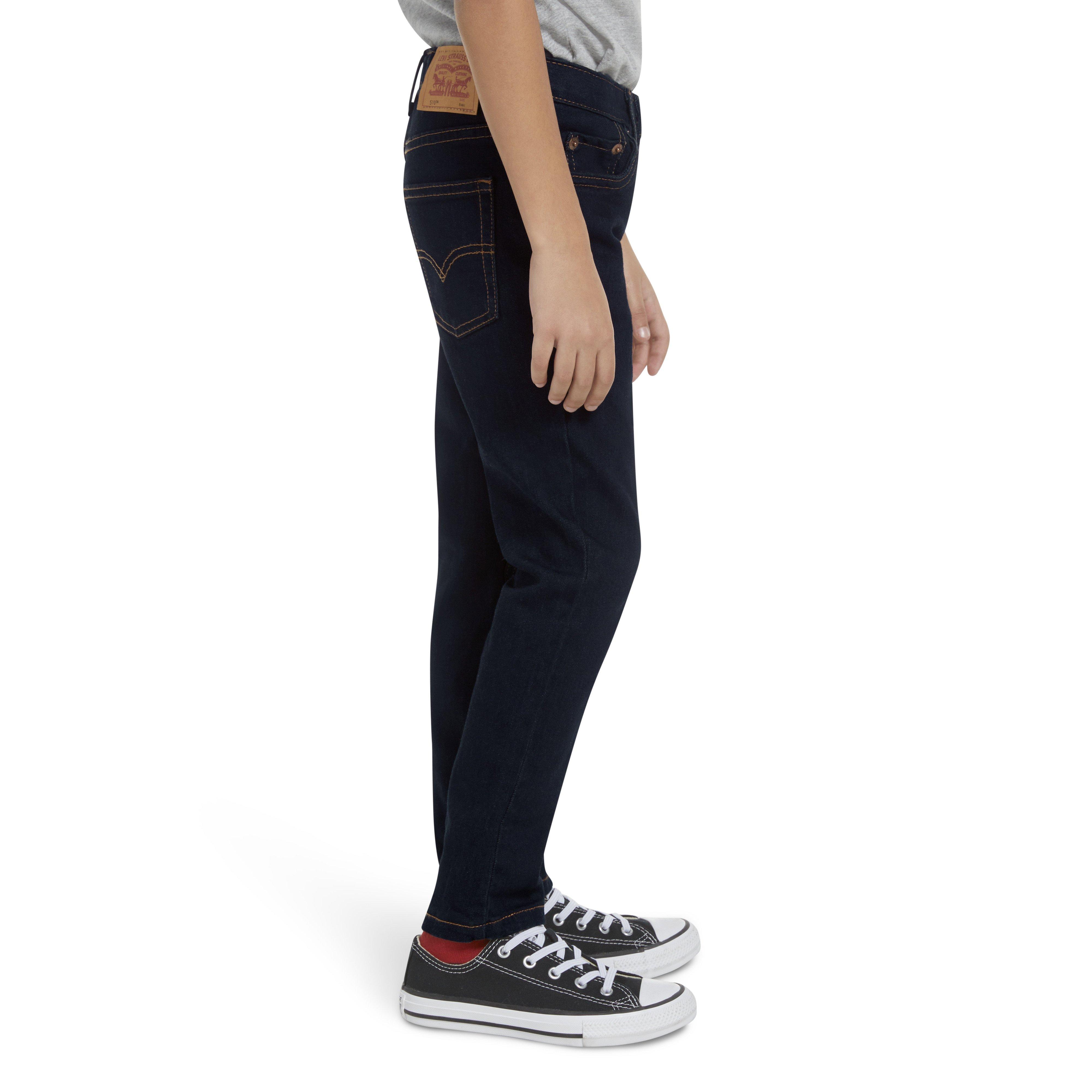 Levi's Little Boys' 510 Eco Performance Skinny Fit Dark Wash Dark Blue Denim Jeans - DK BLUE Thumbnail View 3