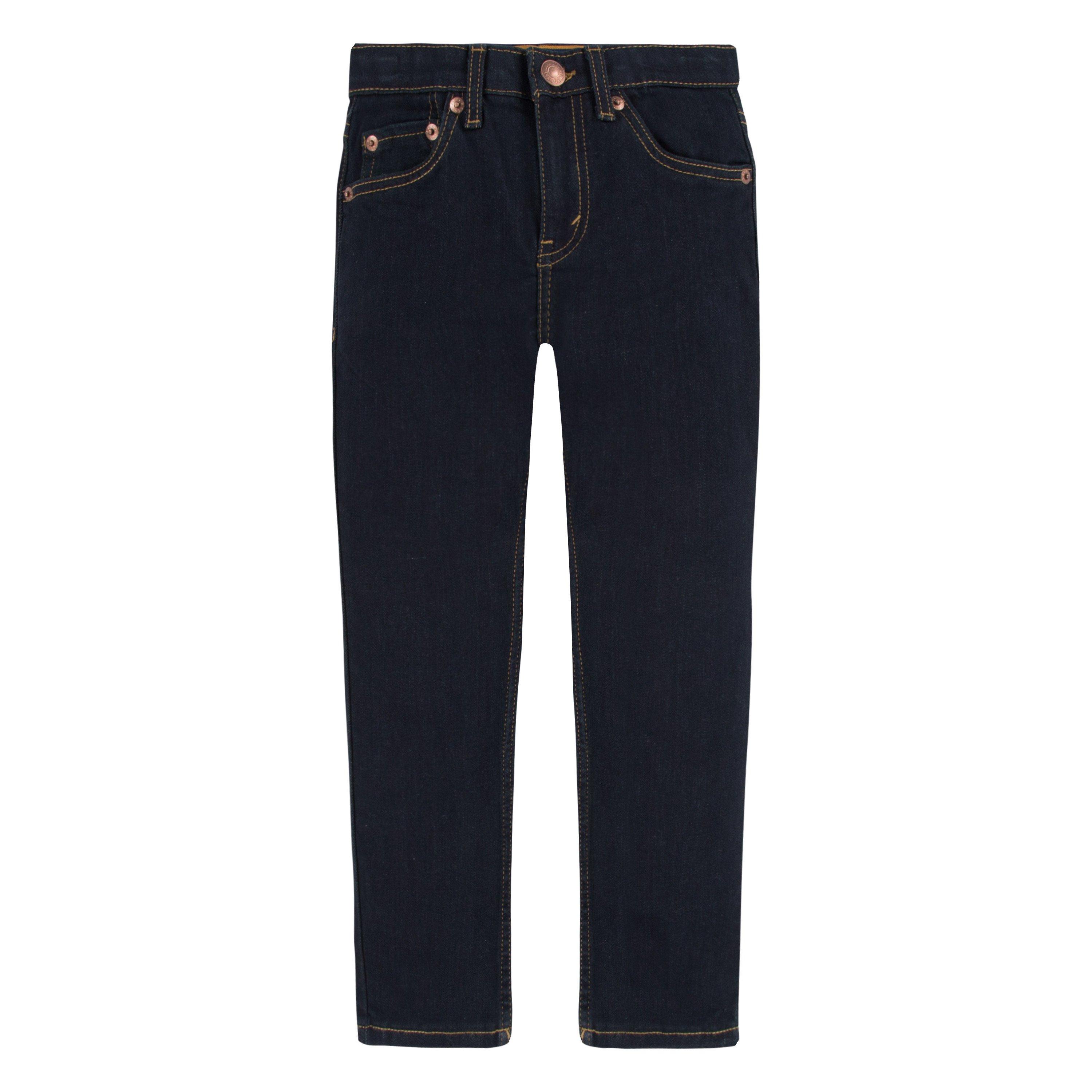 Levi's 510 Eco Performance Skinny Fit Dark Wash Little Boys' Dk Blue Denim Jeans - DK BLUE Thumbnail View 8