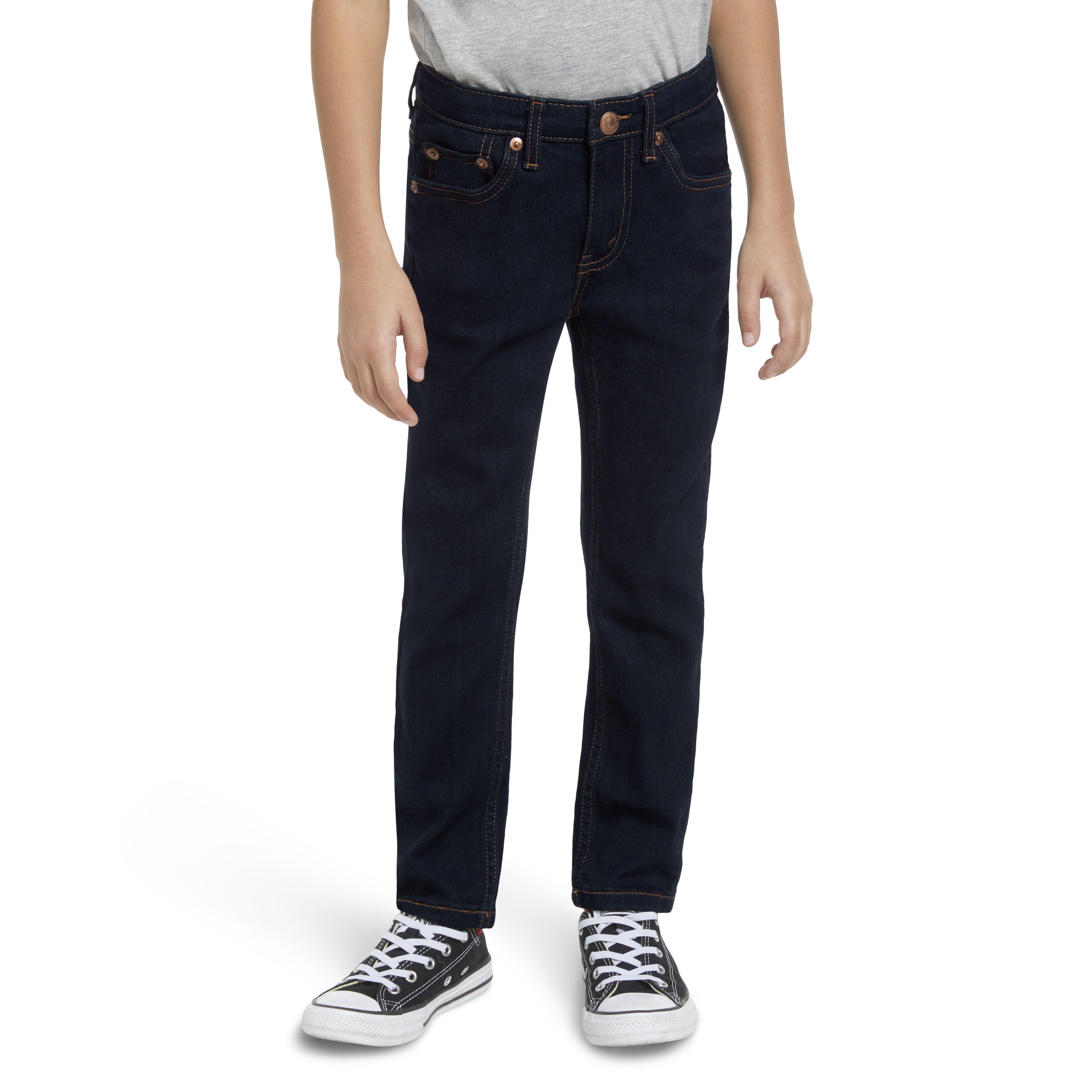 Levi's 510 Eco Performance Skinny Fit Dark Wash Little Boys' Dk Blue Denim Jeans - DK BLUE Thumbnail View 10