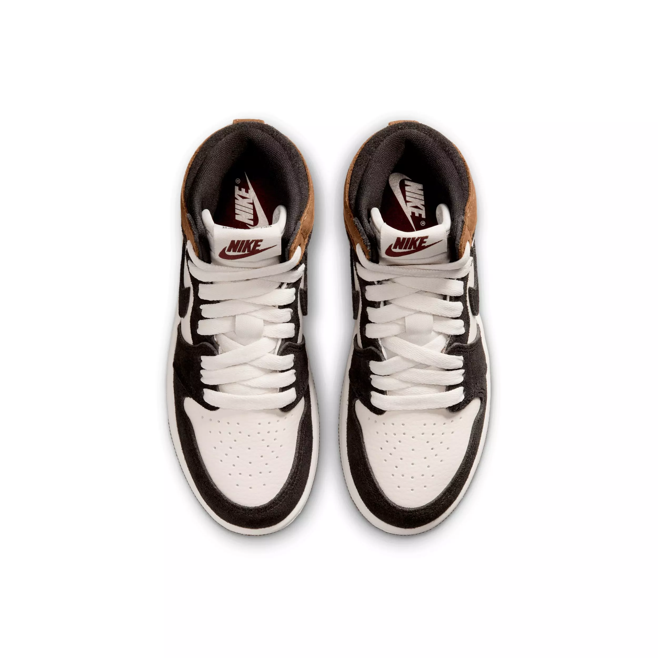 Jordan 1 Retro High OG "Shadow Brown/Light British Tan/Team Red" Preschool Boys' Shoe - BROWN/LT TAN/LT TAN/RED