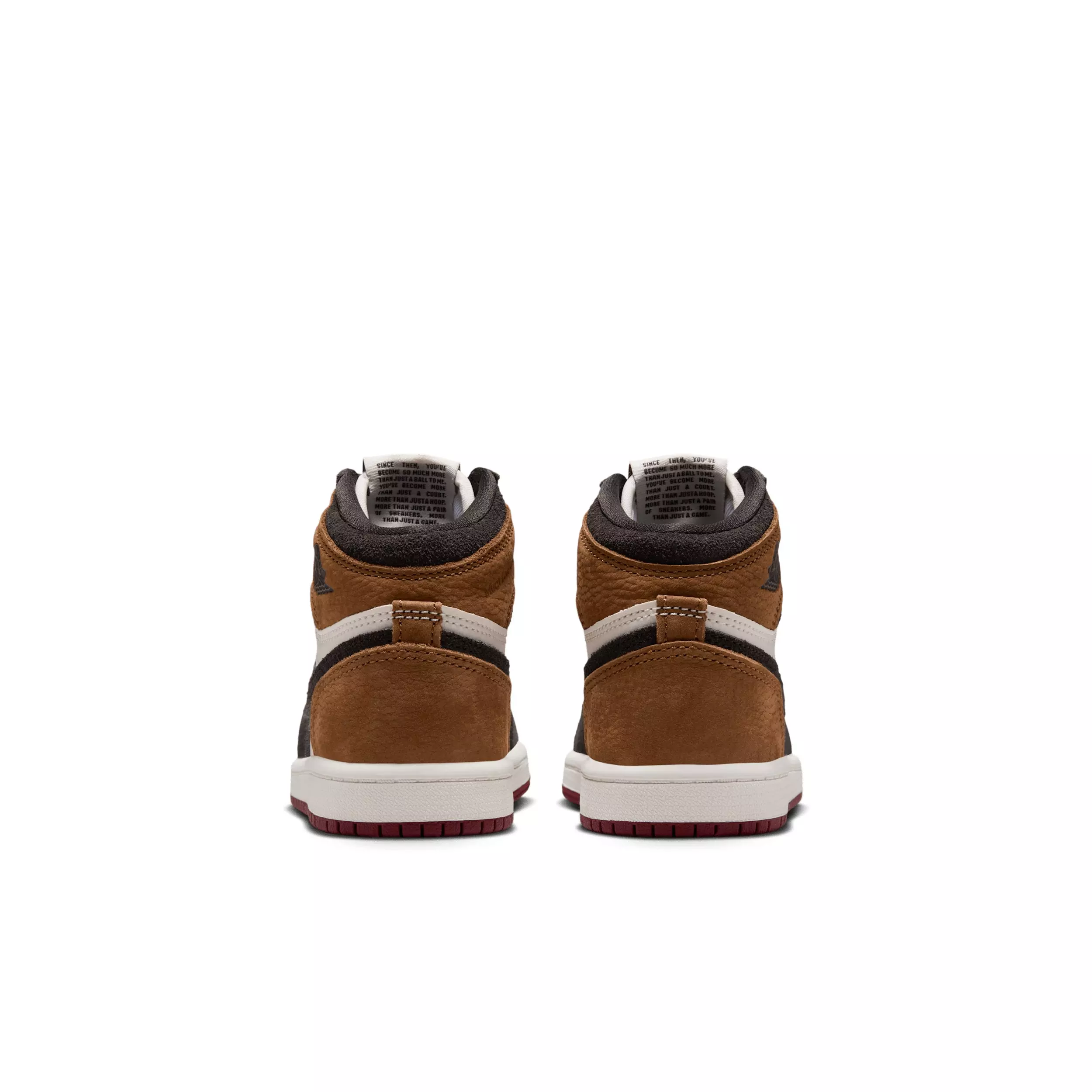 Jordan 1 Retro High OG "Shadow Brown/Light British Tan/Team Red" Preschool Boys' Shoe - BROWN/LT TAN/LT TAN/RED