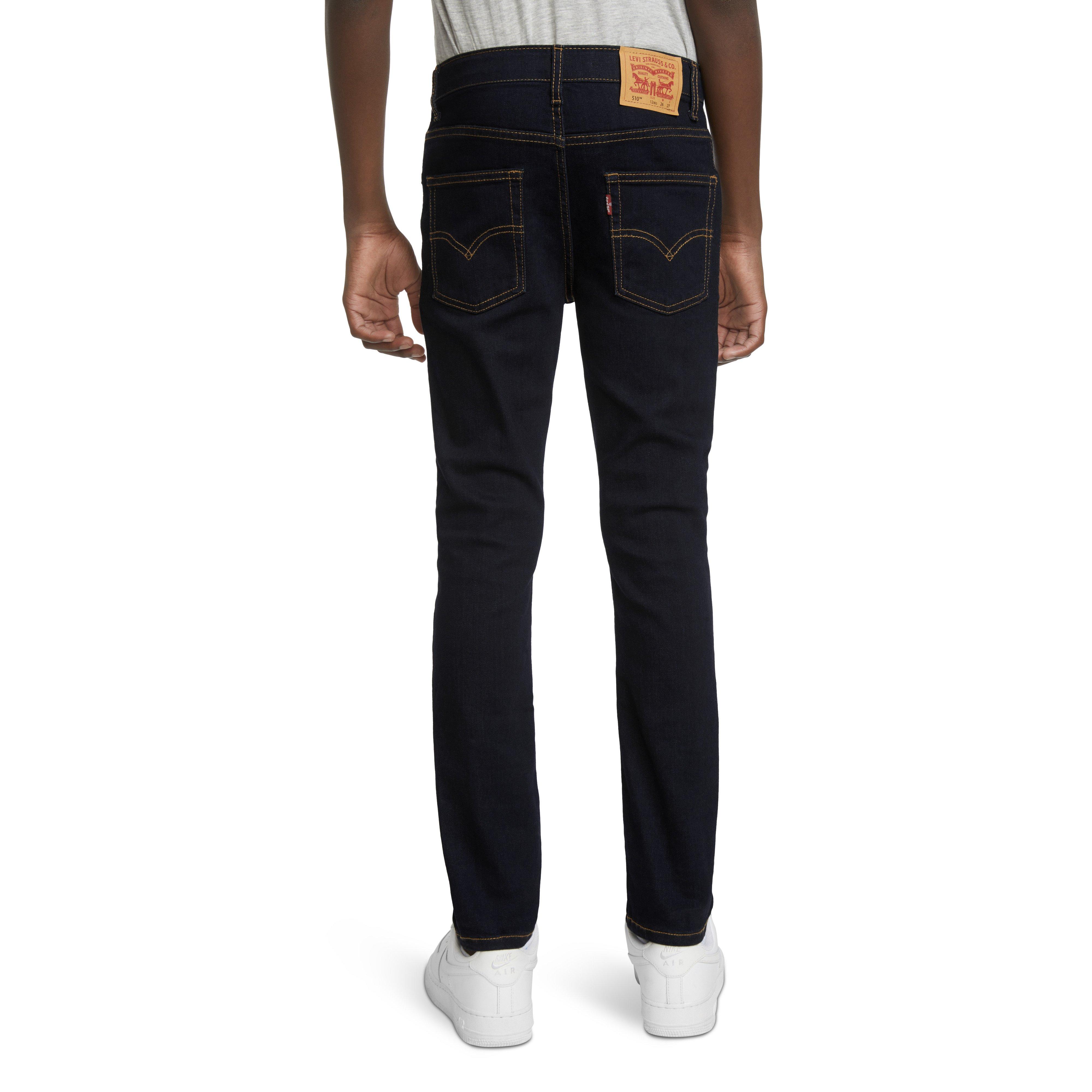 Levi's Big Boys' 510 Eco Performance Skinny Fit Dark Wash Dk Blue Denim Jeans - DK BLUE Thumbnail View 2