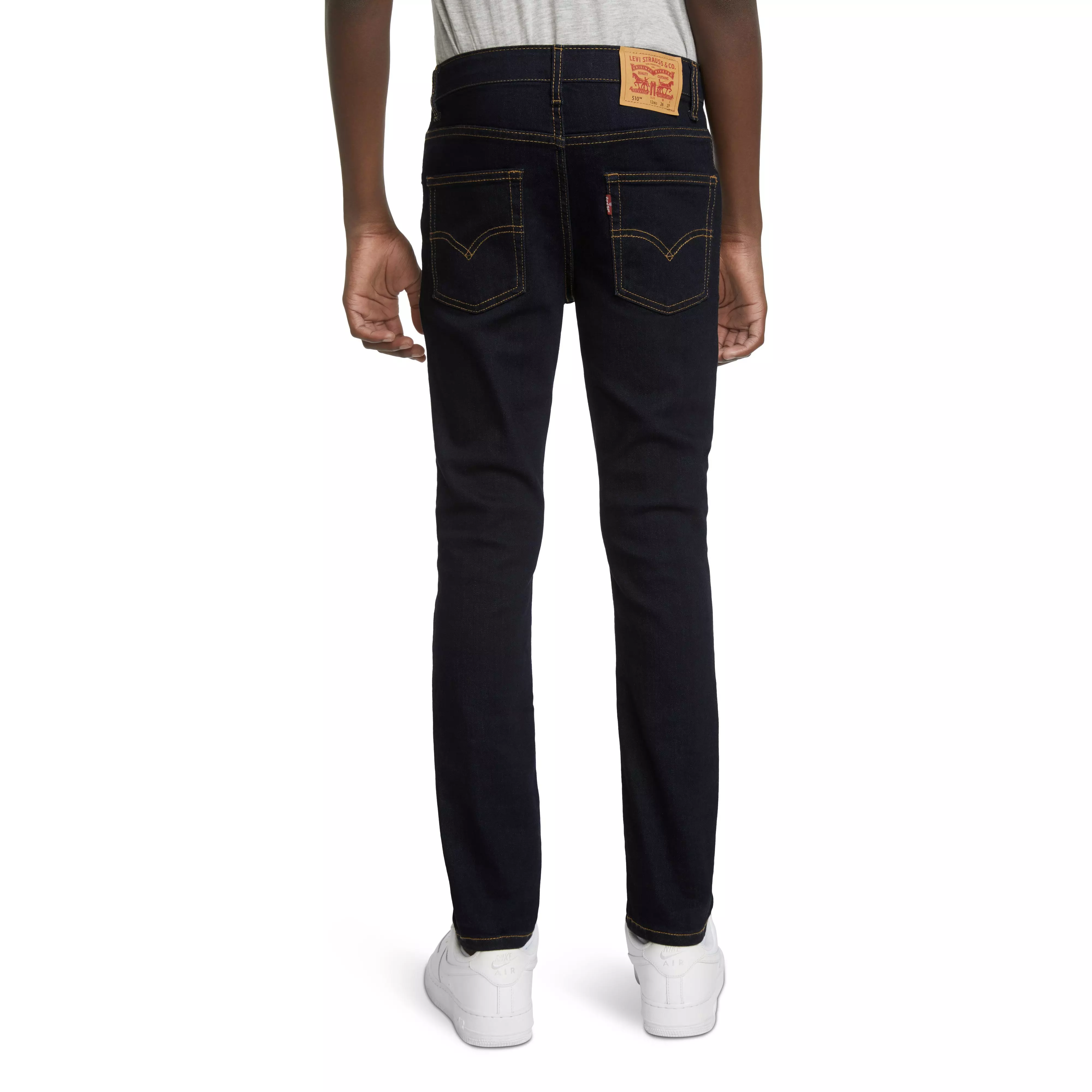 Levi's Big Boys' 510 Eco Performance Skinny Fit Dark Wash Dk Blue Denim Jeans - DK BLUE