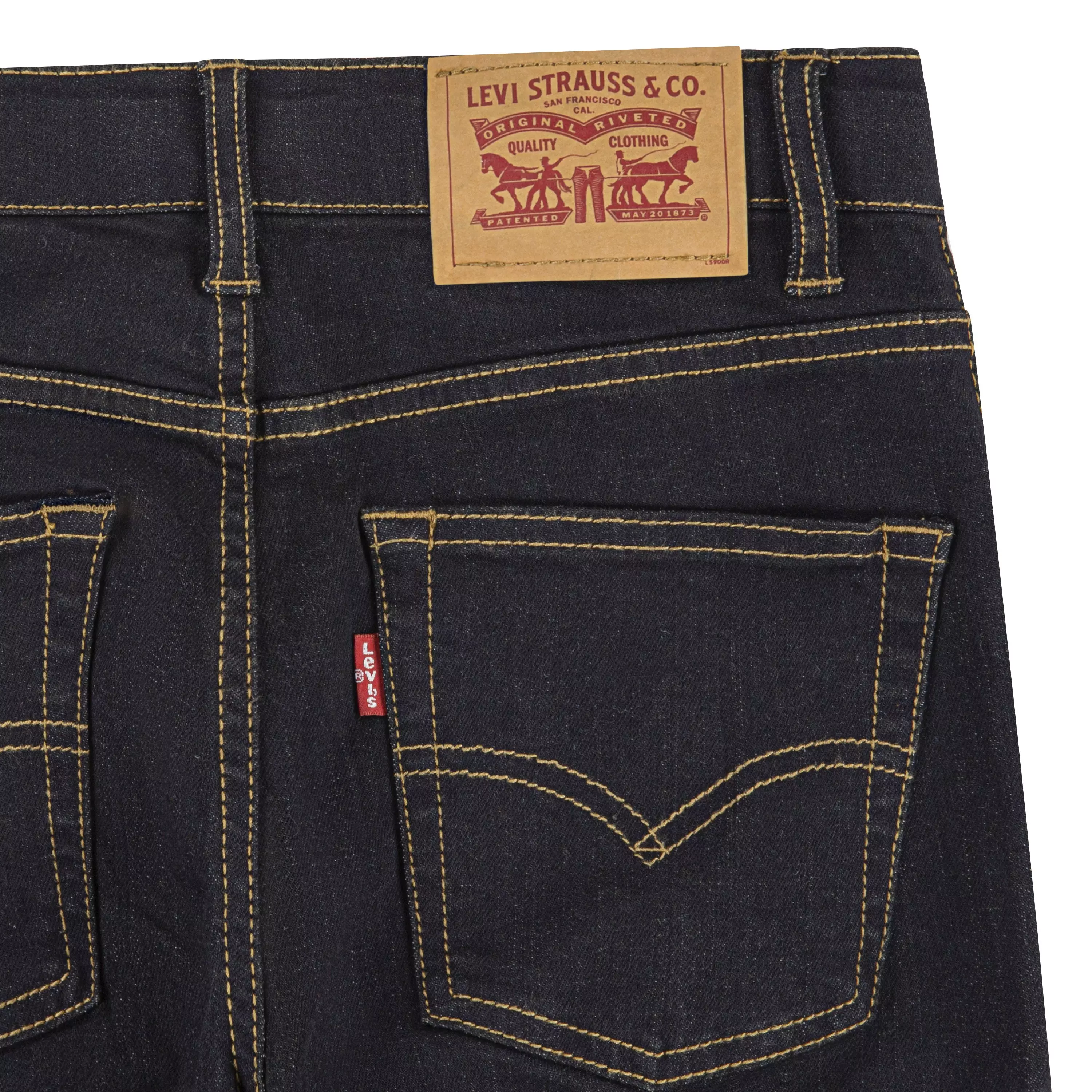 Levi's Big Boys' 510 Eco Performance Skinny Fit Dark Wash Dk Blue Denim Jeans - DK BLUE