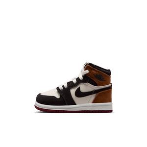 Jordan 1 Retro High OG "Shadow Brown/Light British Tan/Light British Tan/Team Red" Infant Boys' Shoe - BROWN/LT TAN/LT TAN/RED