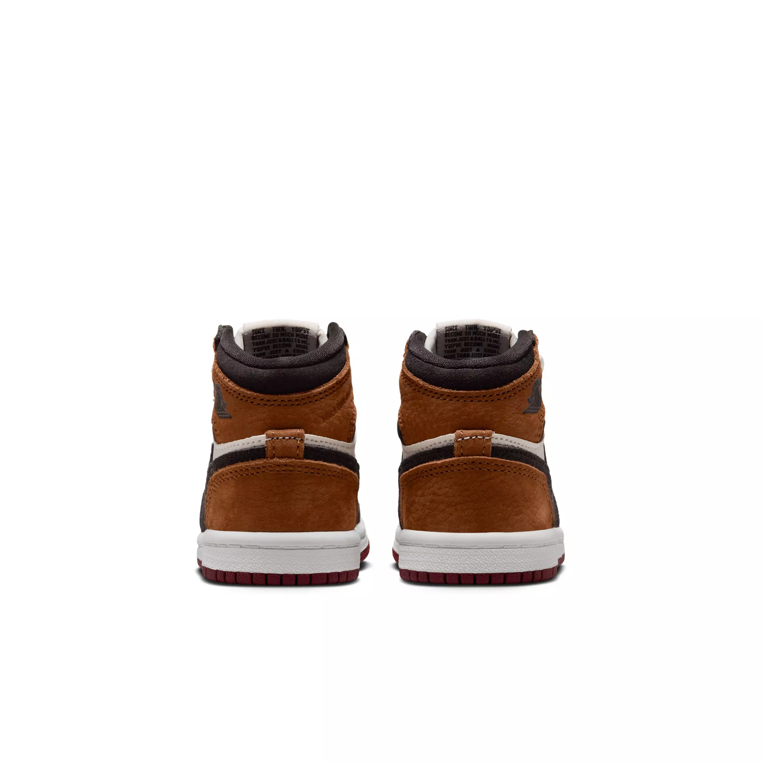 Jordan 1 Retro High OG "Shadow Brown/Light British Tan/Light British Tan/Team Red" Infant Boys' Shoe - BROWN/LT TAN/LT TAN/RED
