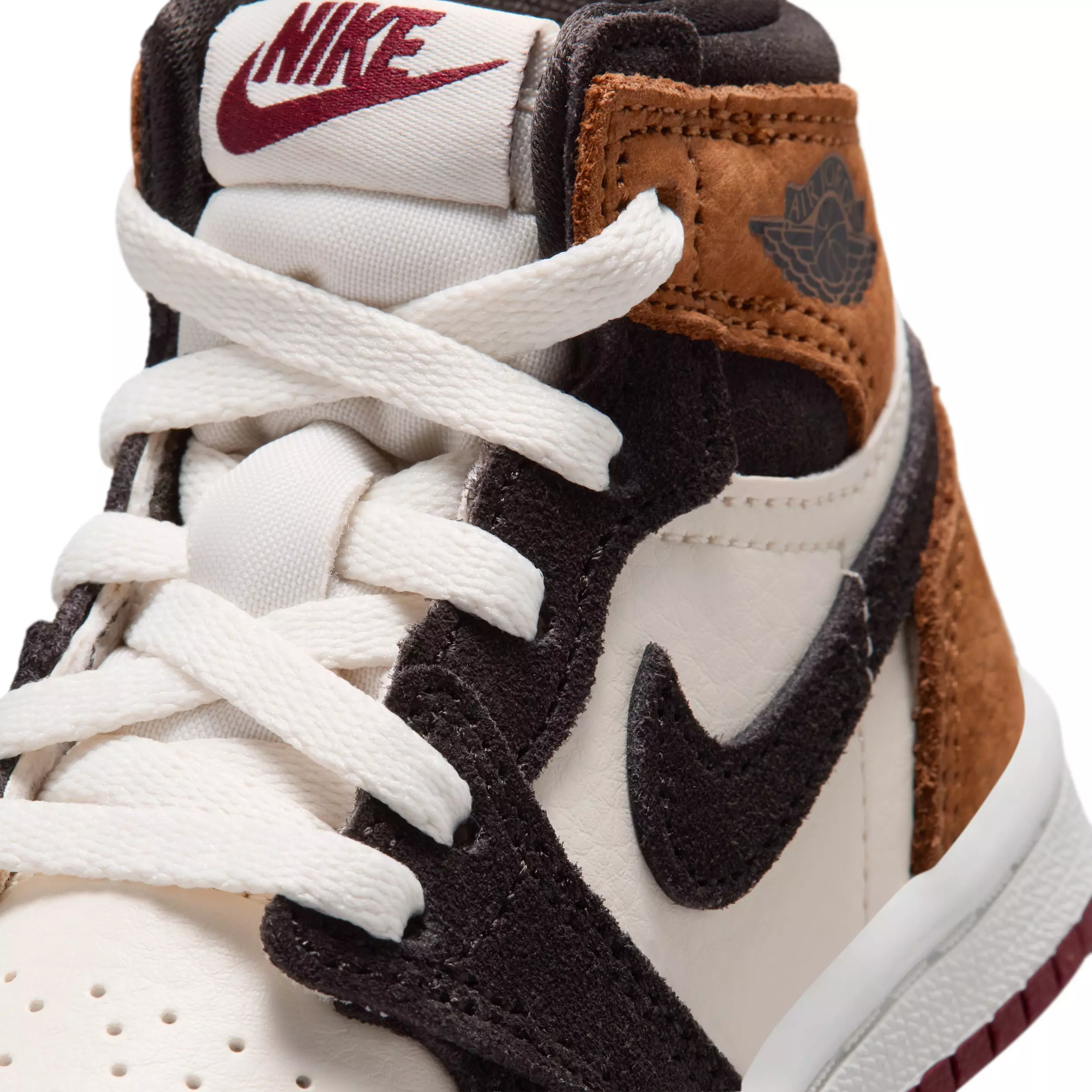 Jordan 1 Retro High OG "Shadow Brown/Light British Tan/Light British Tan/Team Red" Infant Boys' Shoe - BROWN/LT TAN/LT TAN/RED