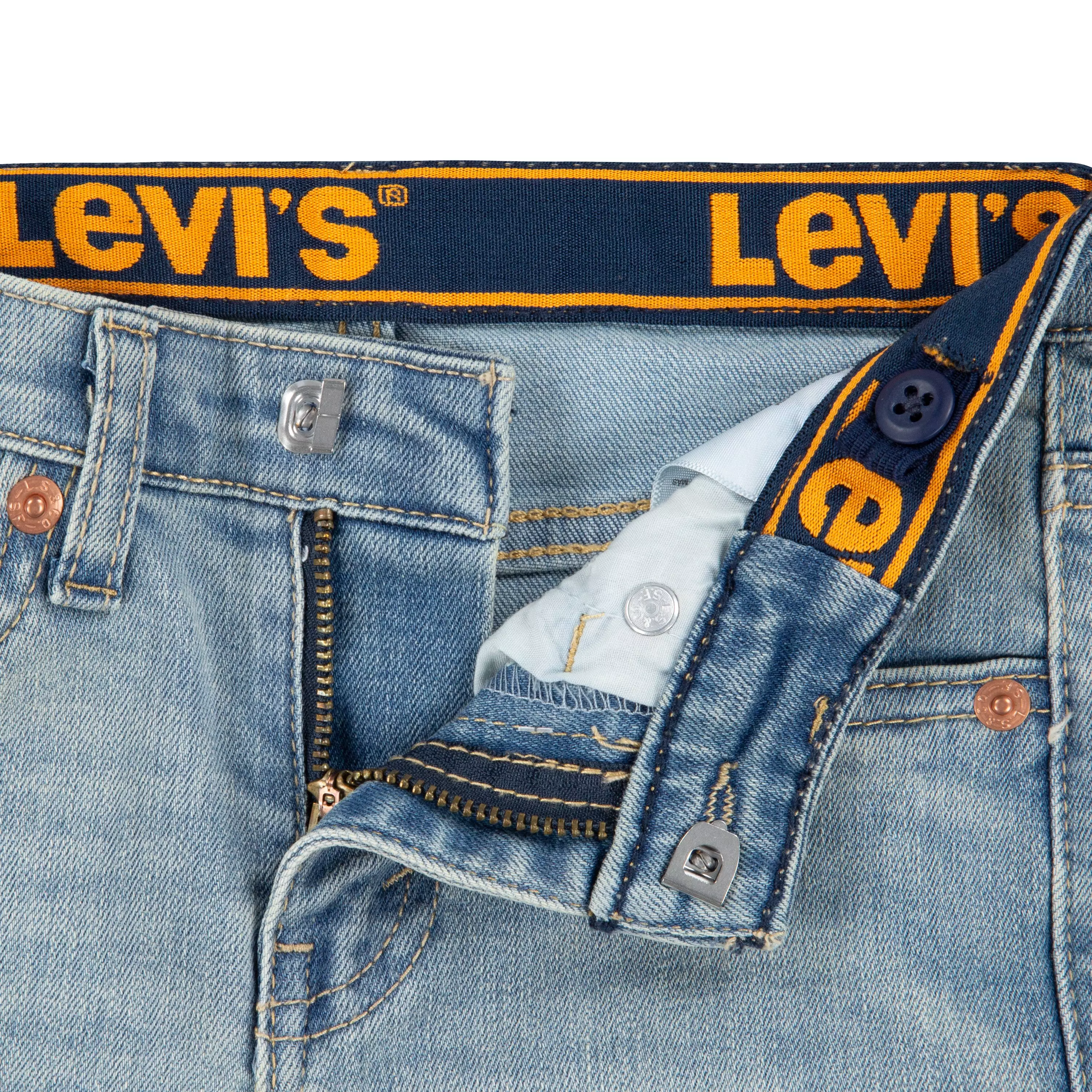 Levi's Toddler Boys' 510 Eco Performance Skinny Fit Lt Wash Lt Blue Denim Jeans - LT BLUE