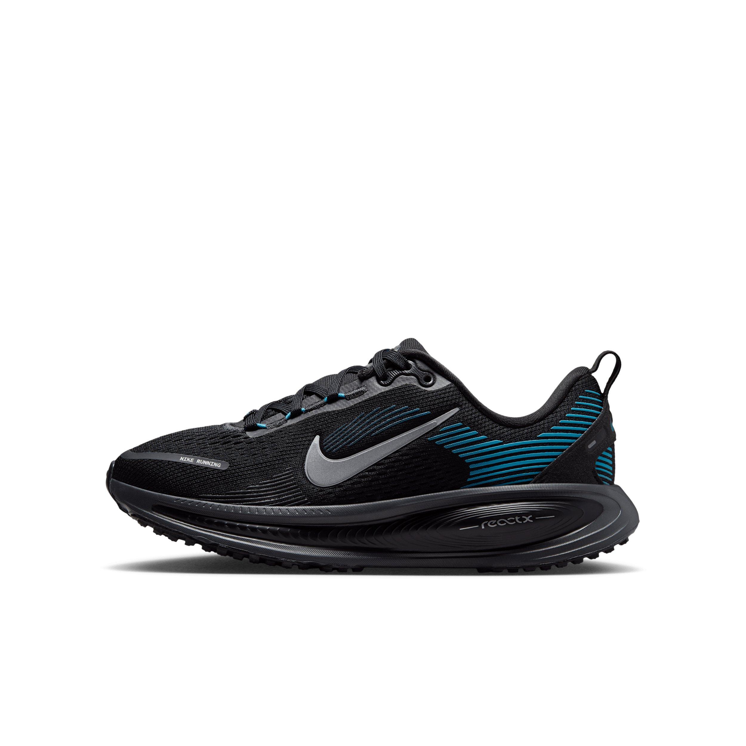 Nike Vomero 18 Grade School Boys' "Black/Light Current Blue/Anthracite/Silver" Running Shoe