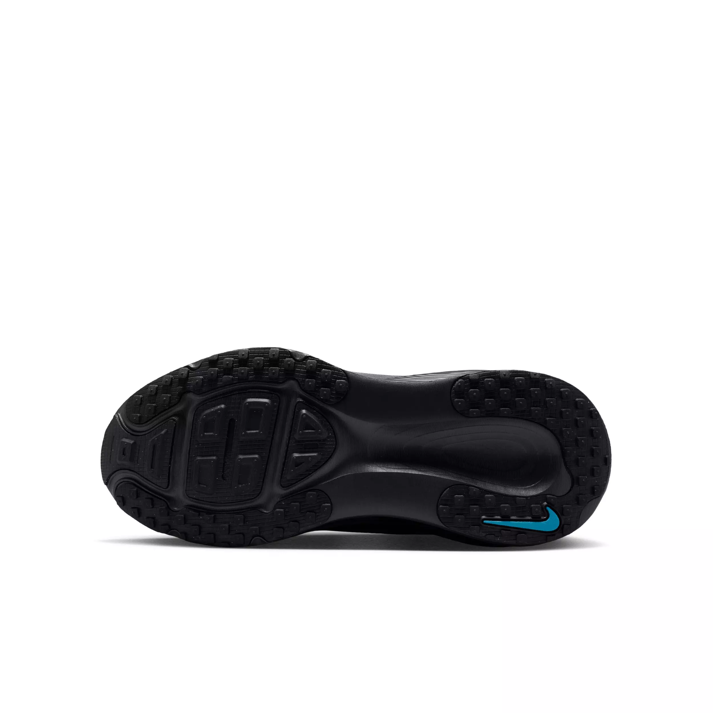 Nike Vomero 18 "Black/Light Current Blue/Anthracite/Silver" Grade School Boys' Running Shoe - BLACK/LT BLUE/ANTHRACITE/SILVER