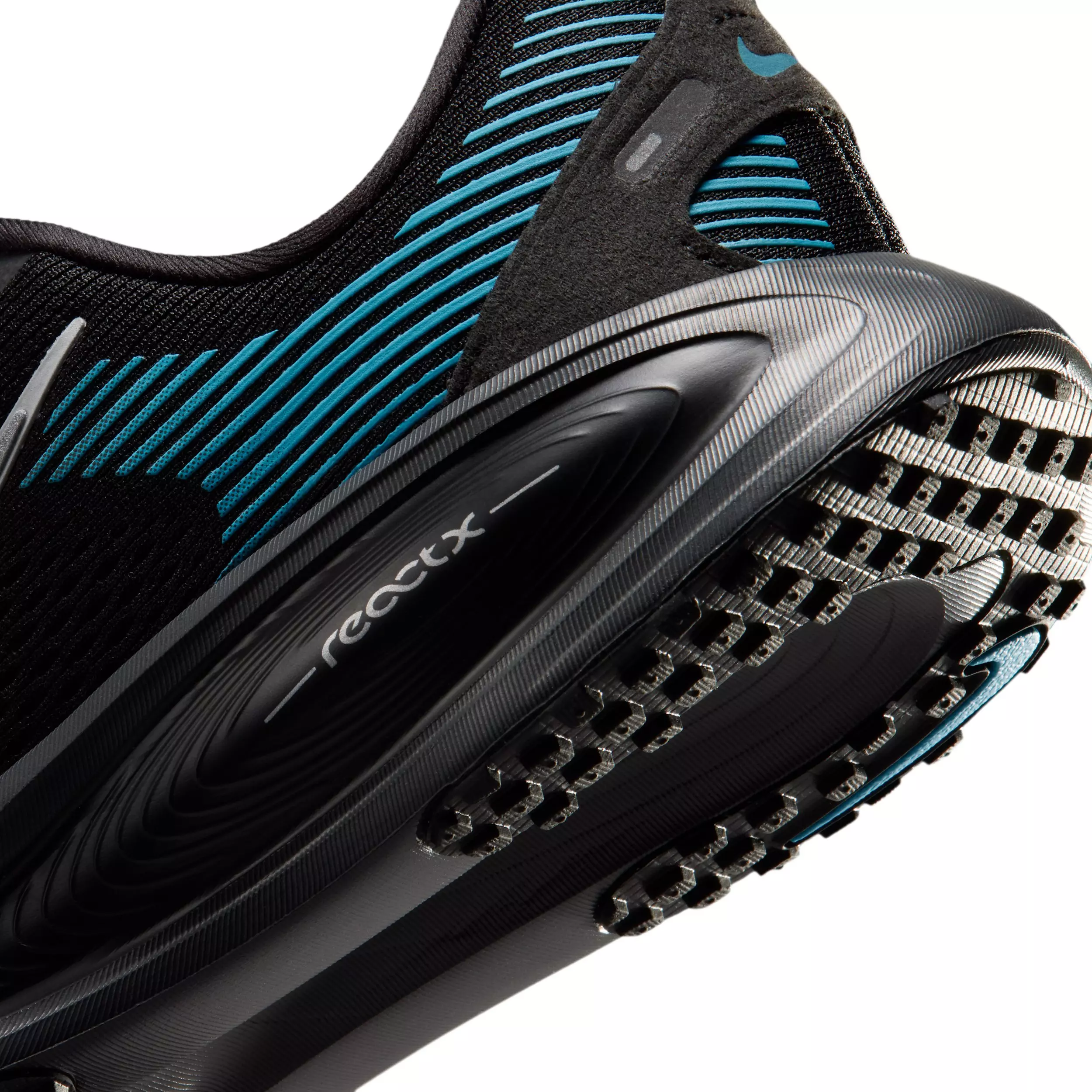 Nike Vomero 18 "Black/Light Current Blue/Anthracite/Silver" Grade School Boys' Running Shoe - BLACK/LT BLUE/ANTHRACITE/SILVER