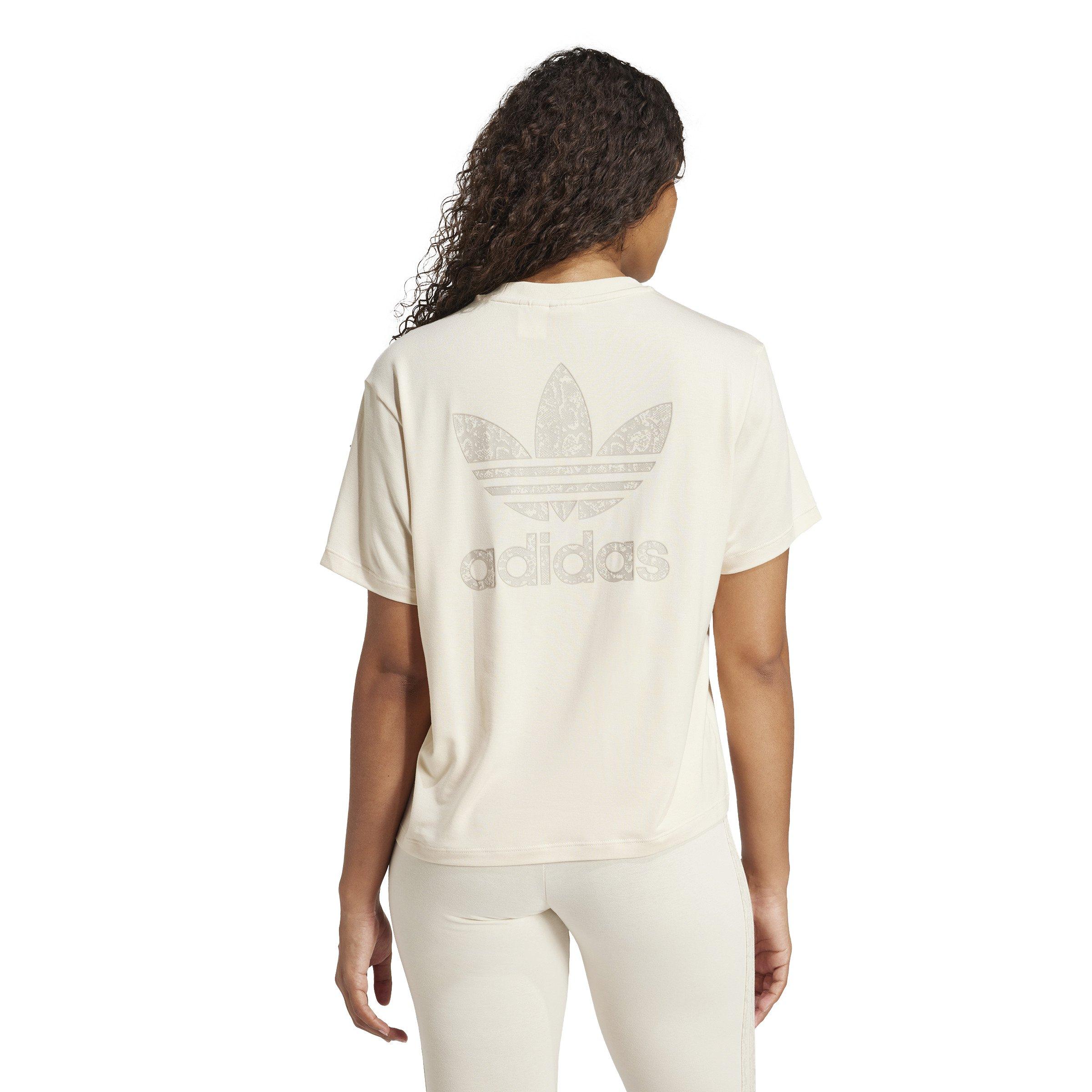 adidas Originals Snakeskin Women's White Trefoil Tee