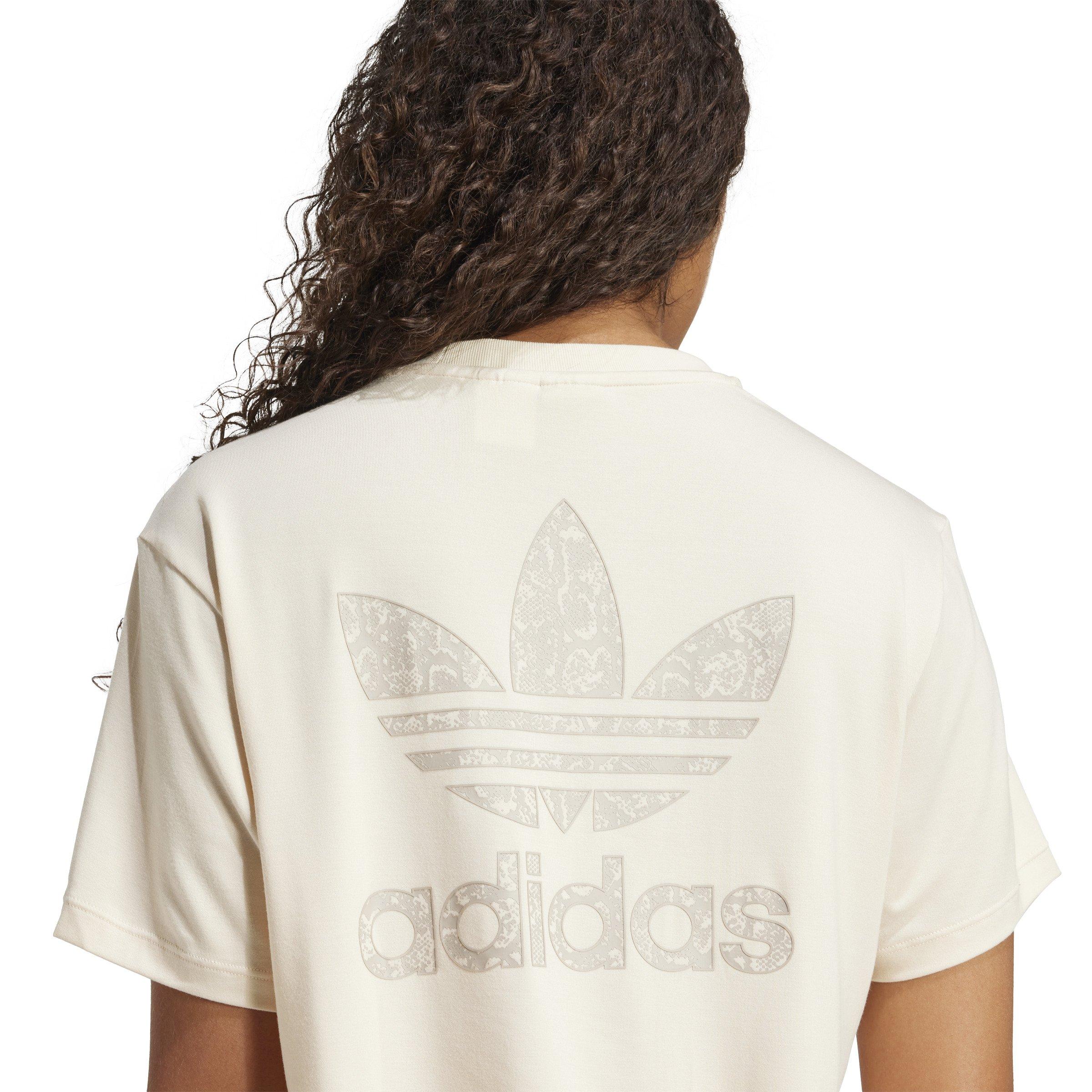 adidas Originals Snakeskin Women's White Trefoil Tee