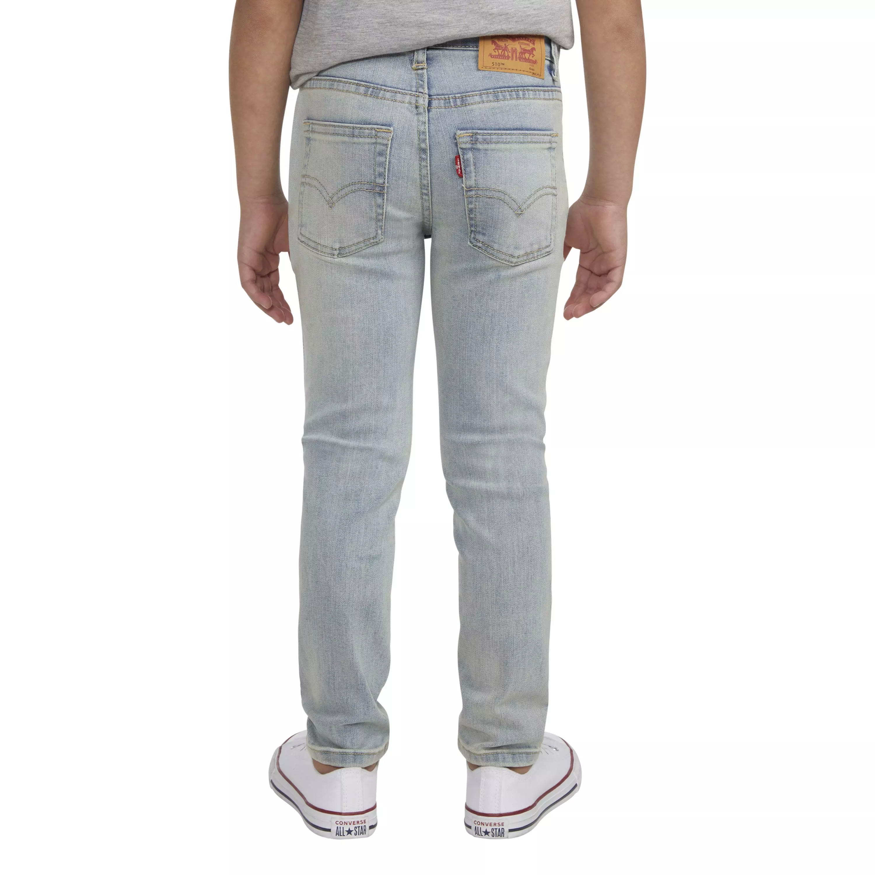 Levi's Little Boys' 510 Eco Performance Skinny Fit Lt Blue Wash Denim Jeans - LT BLUE