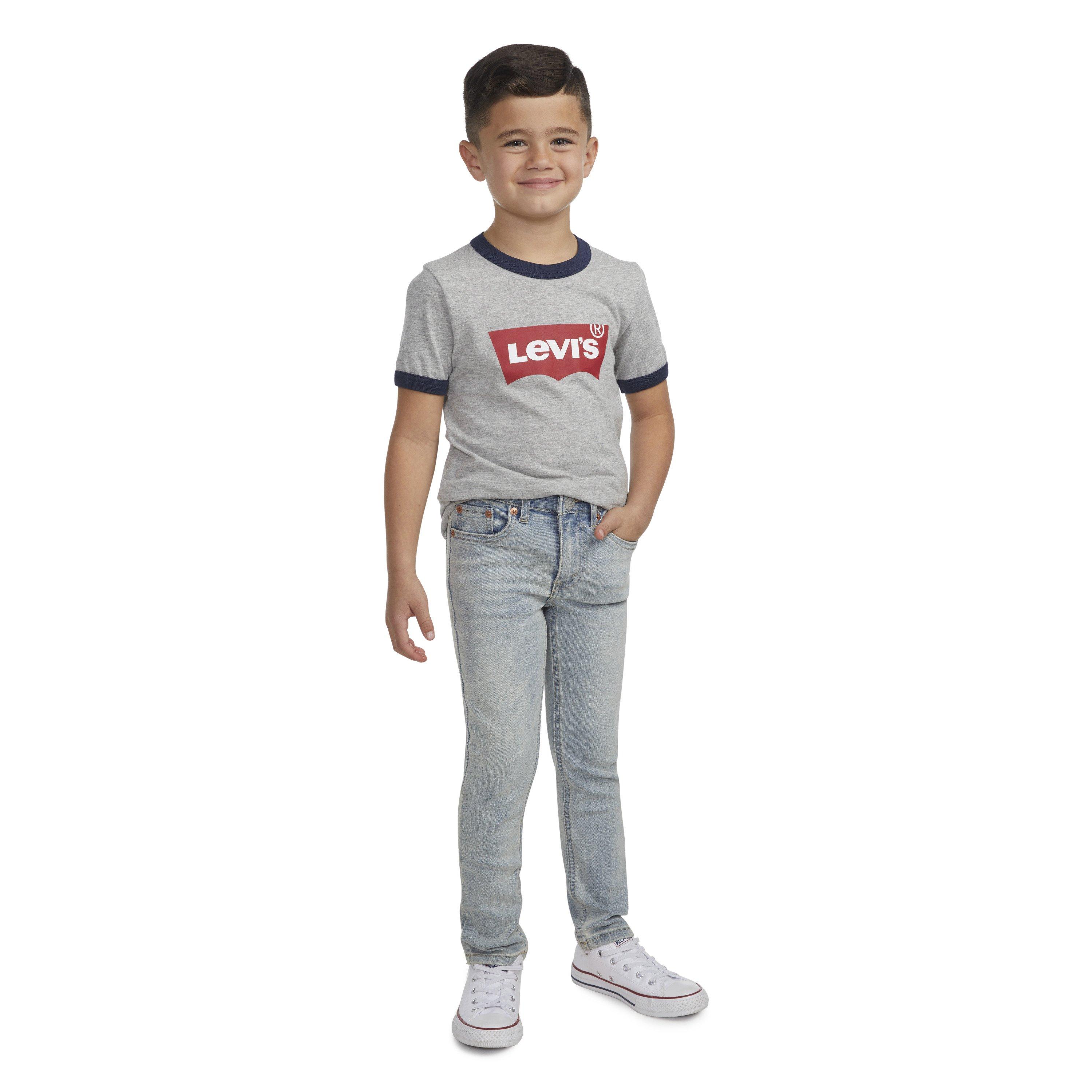 Levi's Little Boys' 510 Eco Performance Skinny Fit Lt Blue Wash Denim Jeans - LT BLUE Thumbnail View 10