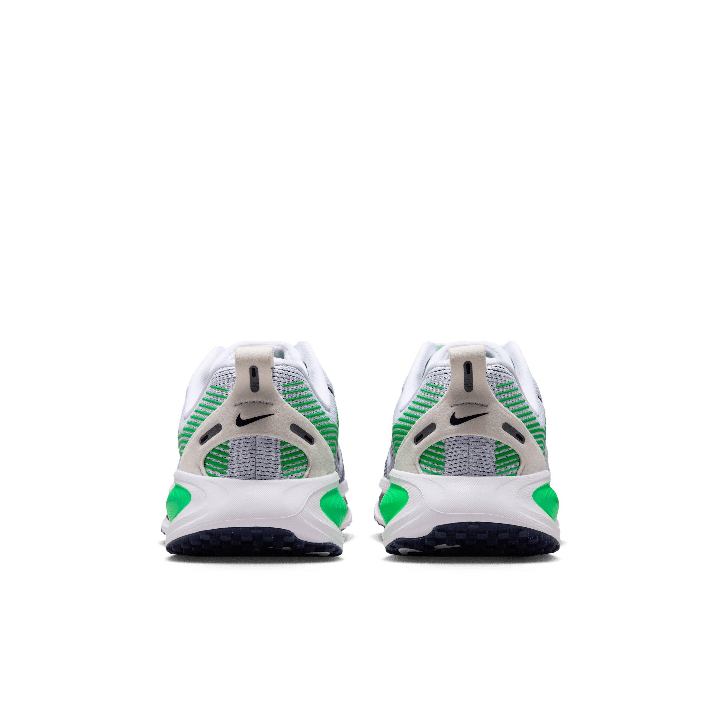 Nike Vomero 18 "White/Green Spark/Midnight Navy" Grade School Boys' Running Shoe - WHITE/GREEN/NAVY Thumbnail View 5