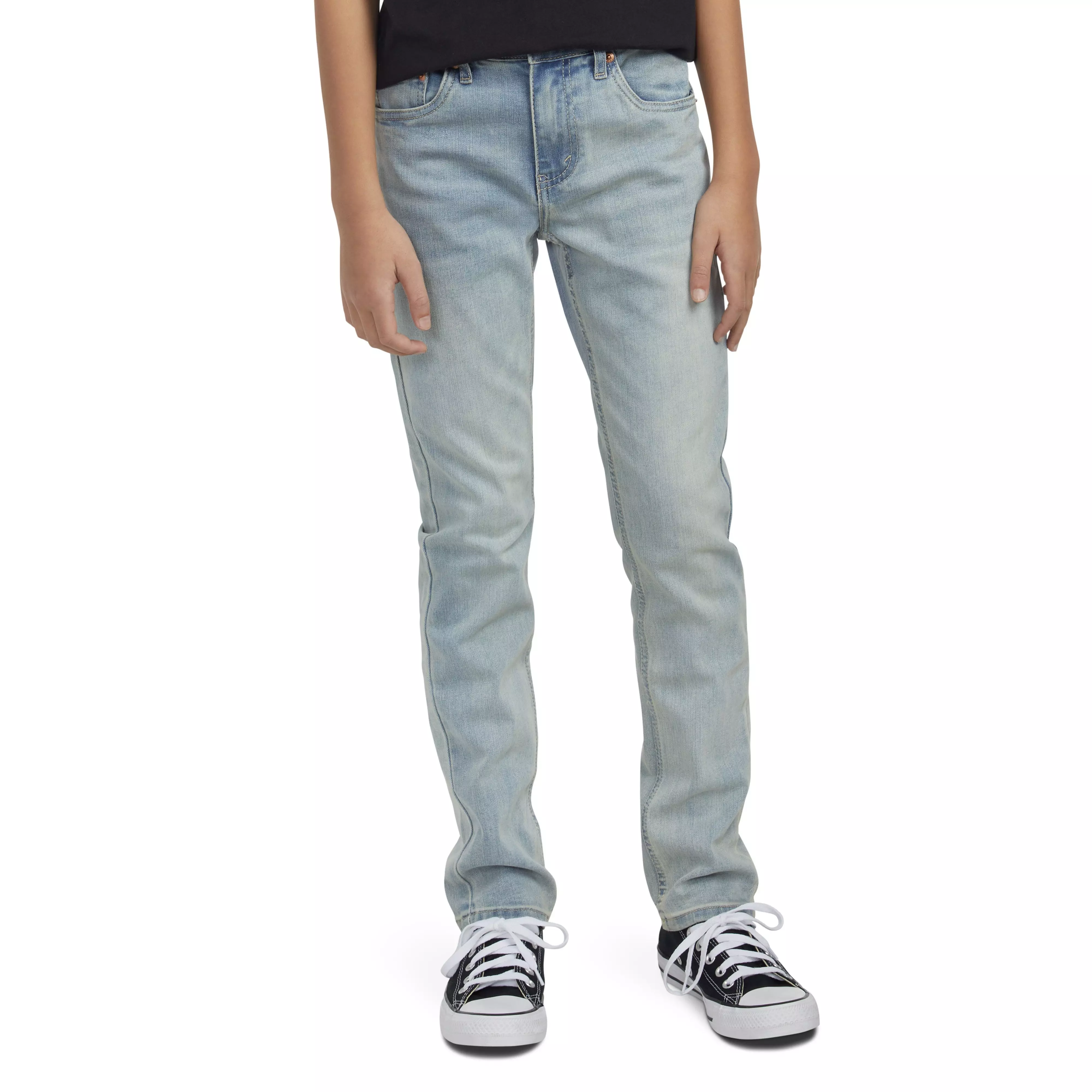 Levi's Big Boys' 510 Eco Performance Skinny Fit Lt Blue Wash Denim Jeans - LT BLUE