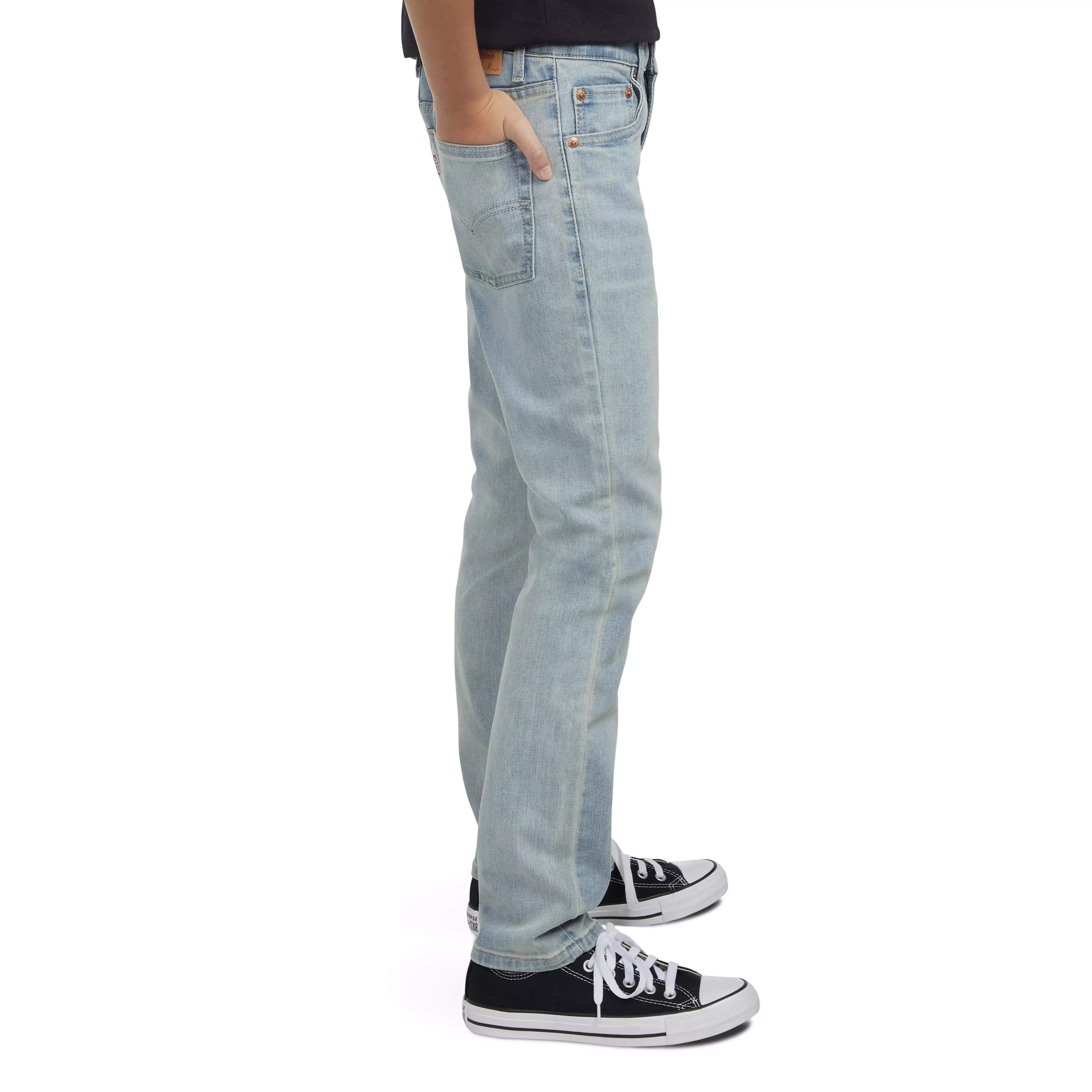 Levi's Big Boys' 510 Eco Performance Skinny Fit Lt Blue Wash Denim Jeans - LT BLUE