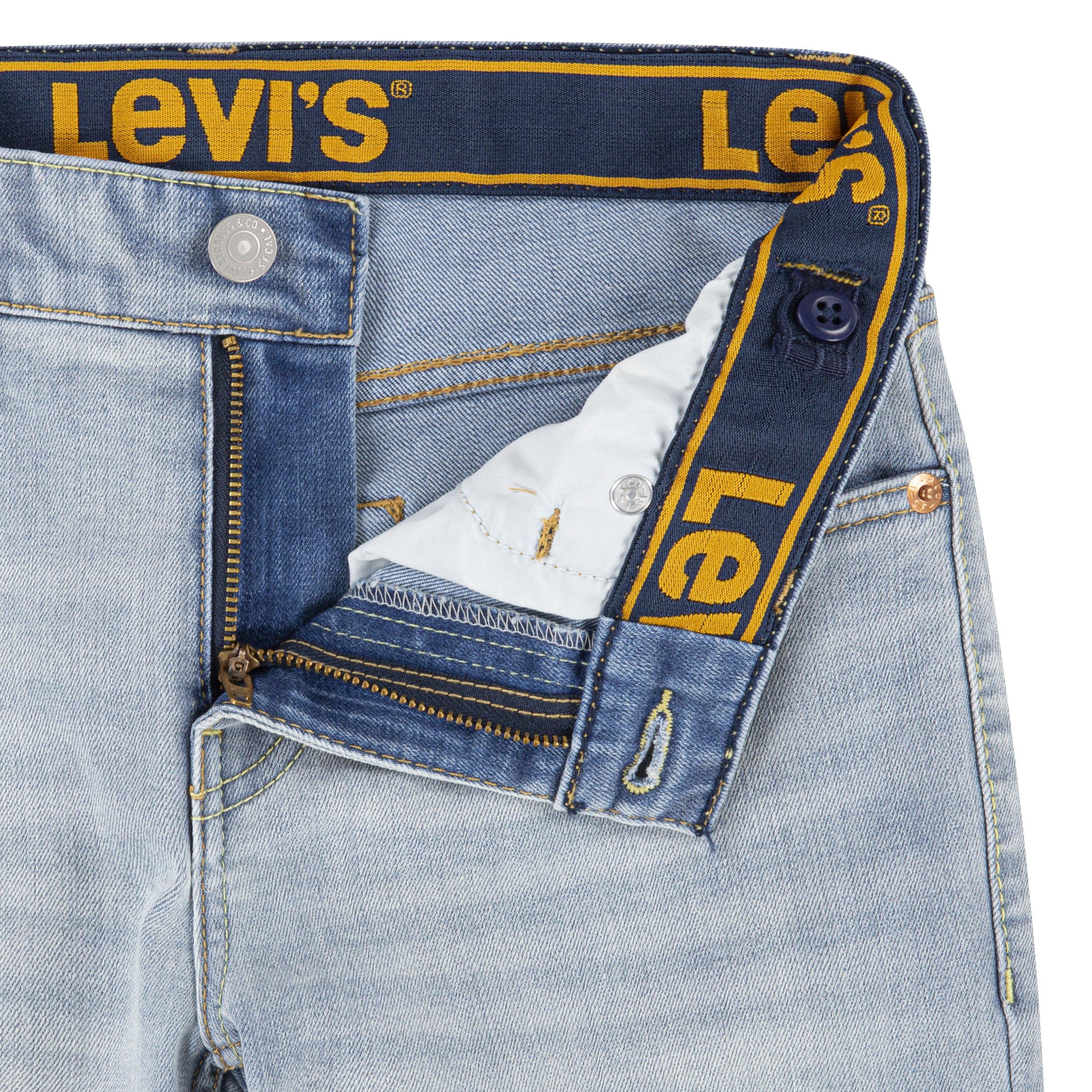 Levi's 510 Eco Performance Skinny Fit Lt Wash Big Boys' Lt Blue Denim Jeans - LT BLUE Thumbnail View 7
