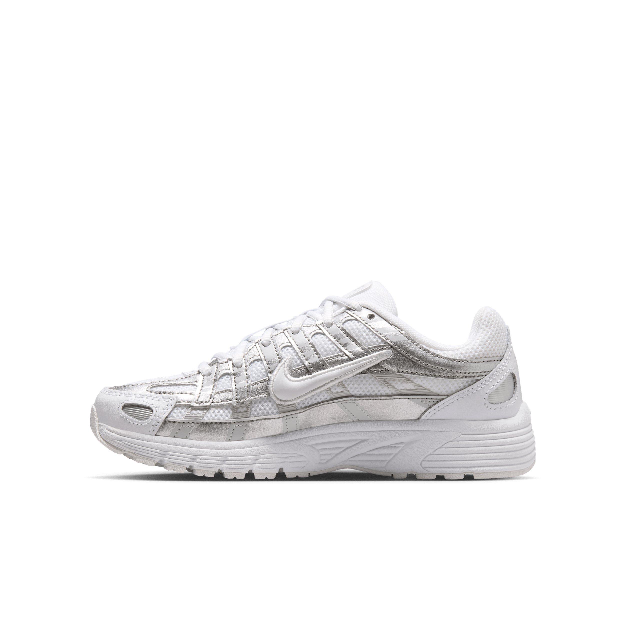 Nike P-6000 Grade School Boys' "White/Photon Dust/Metallic Silver/White" Shoe