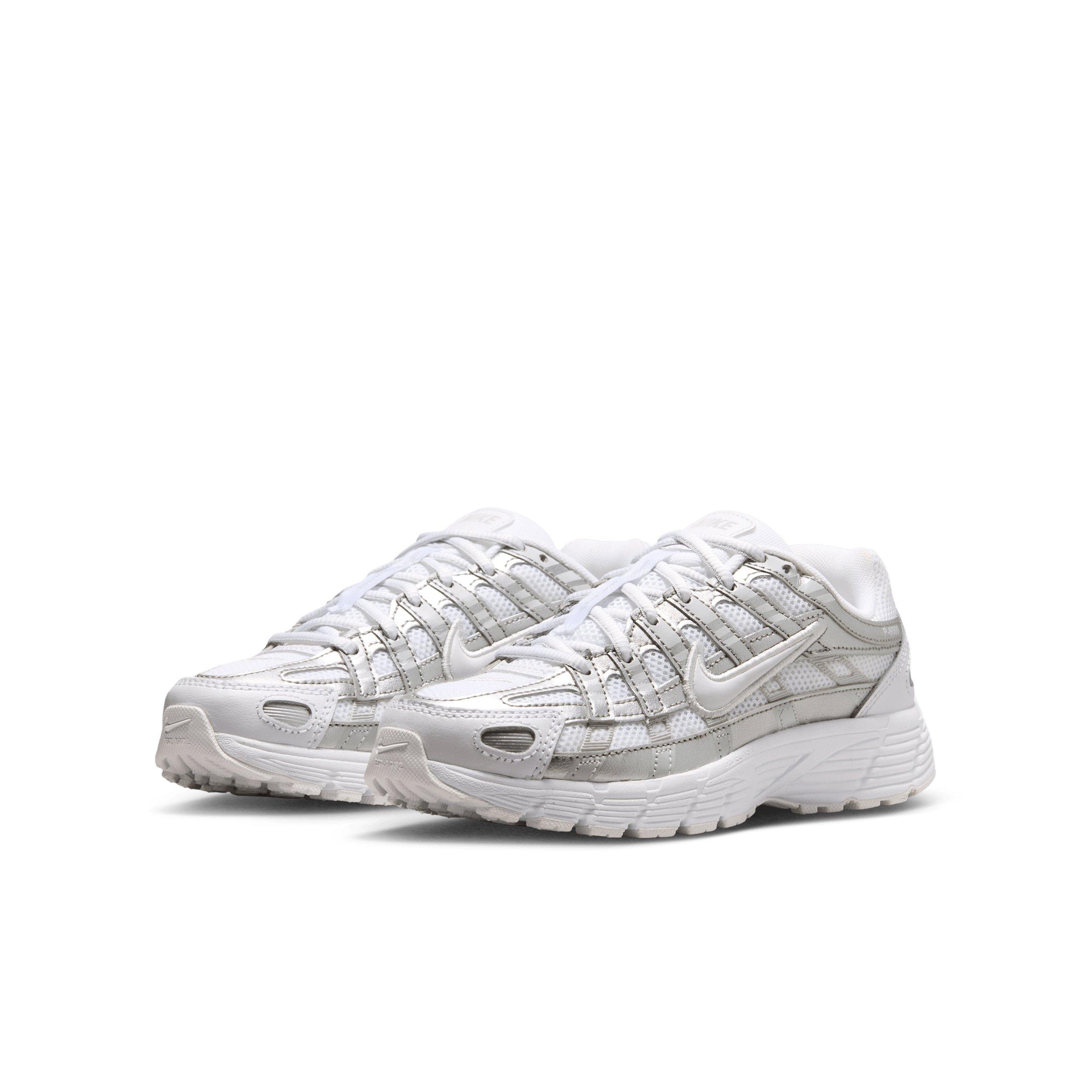 Nike P-6000 Grade School Boys' "White/Photon Dust/Metallic Silver/White" Shoe