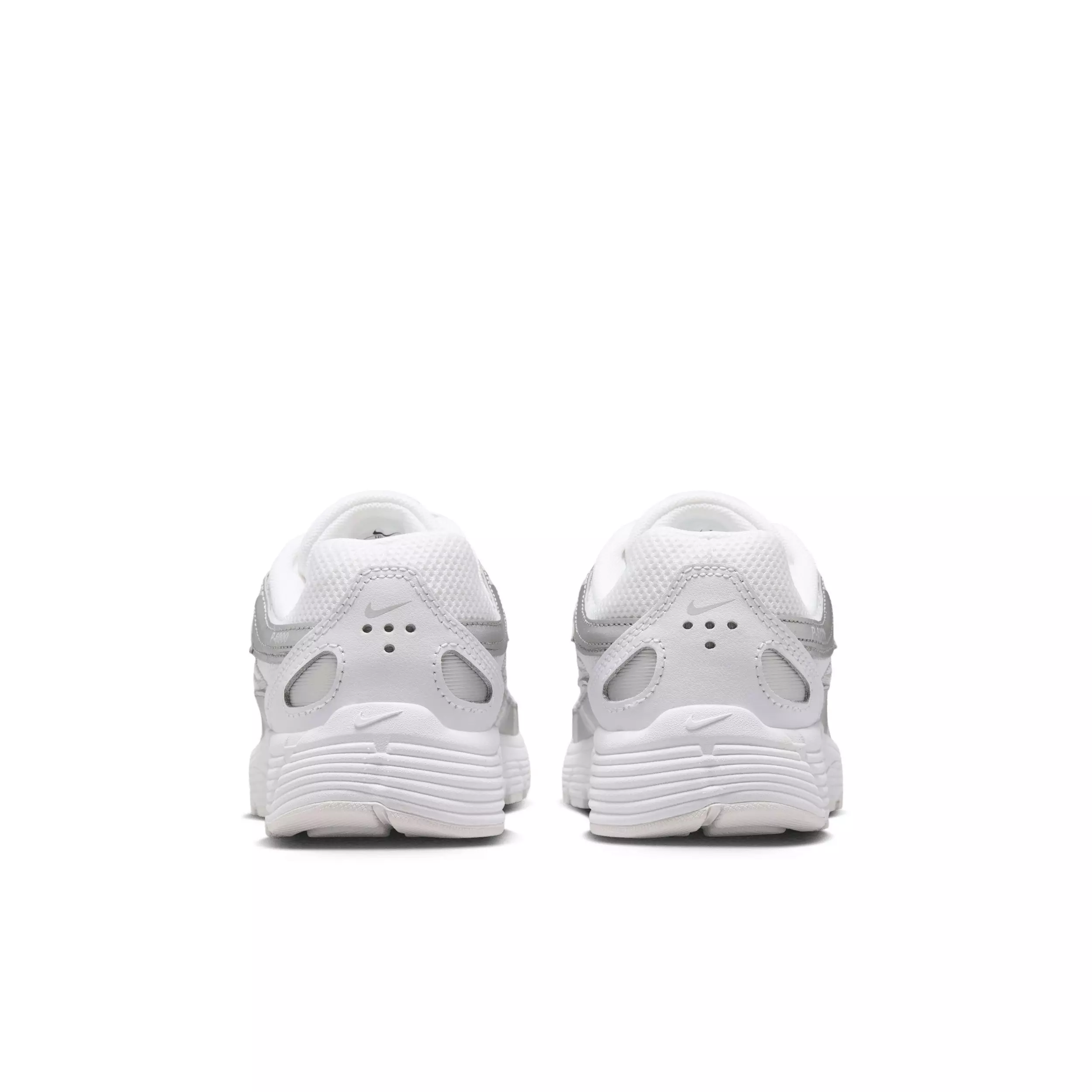 Nike P-6000 "White/Photon Dust/Metallic Silver/White" Grade School Boys' Shoe - WHITE/DUST/SILVER/WHITE