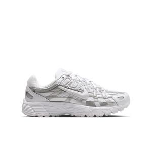 Nike P-6000 "White/Photon Dust/Metallic Silver/White" Grade School Boys' Shoe - WHITE/DUST/SILVER/WHITE